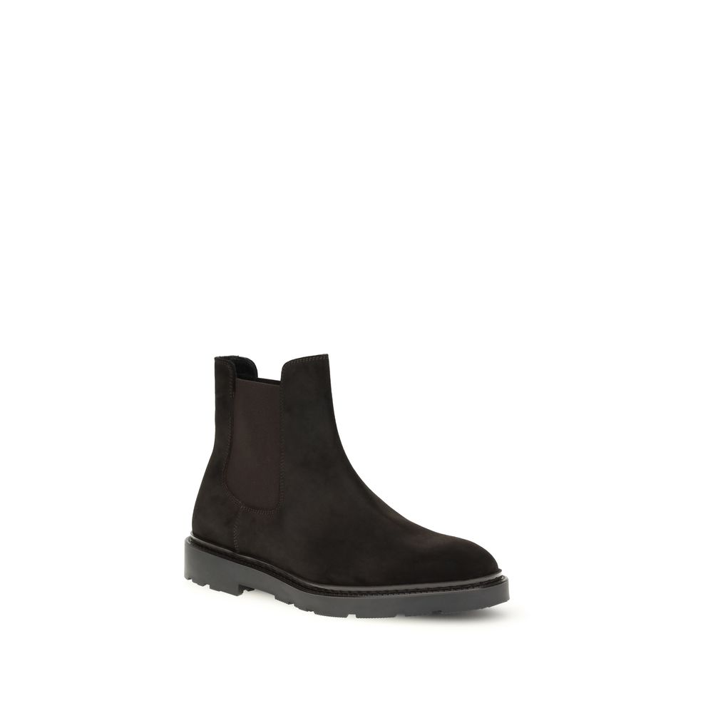 Fratelli Rossetti Black Calf Leather Bos Taurus Chelsea Boots | Regal Royce