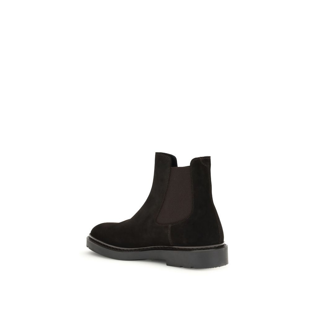 Fratelli Rossetti Black Calf Leather Bos Taurus Chelsea Boots | Regal Royce