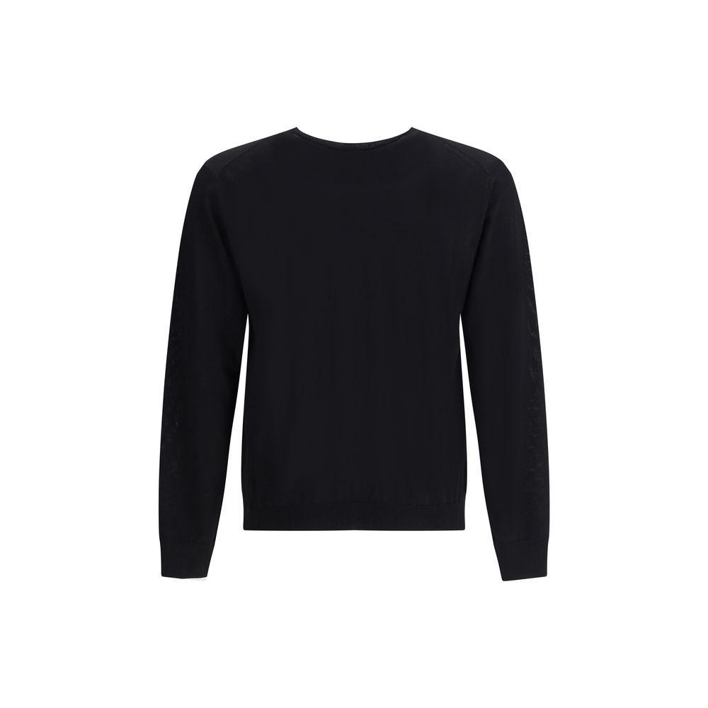 Prada Black Fleece Wool Sweatshirt | Regal Royce