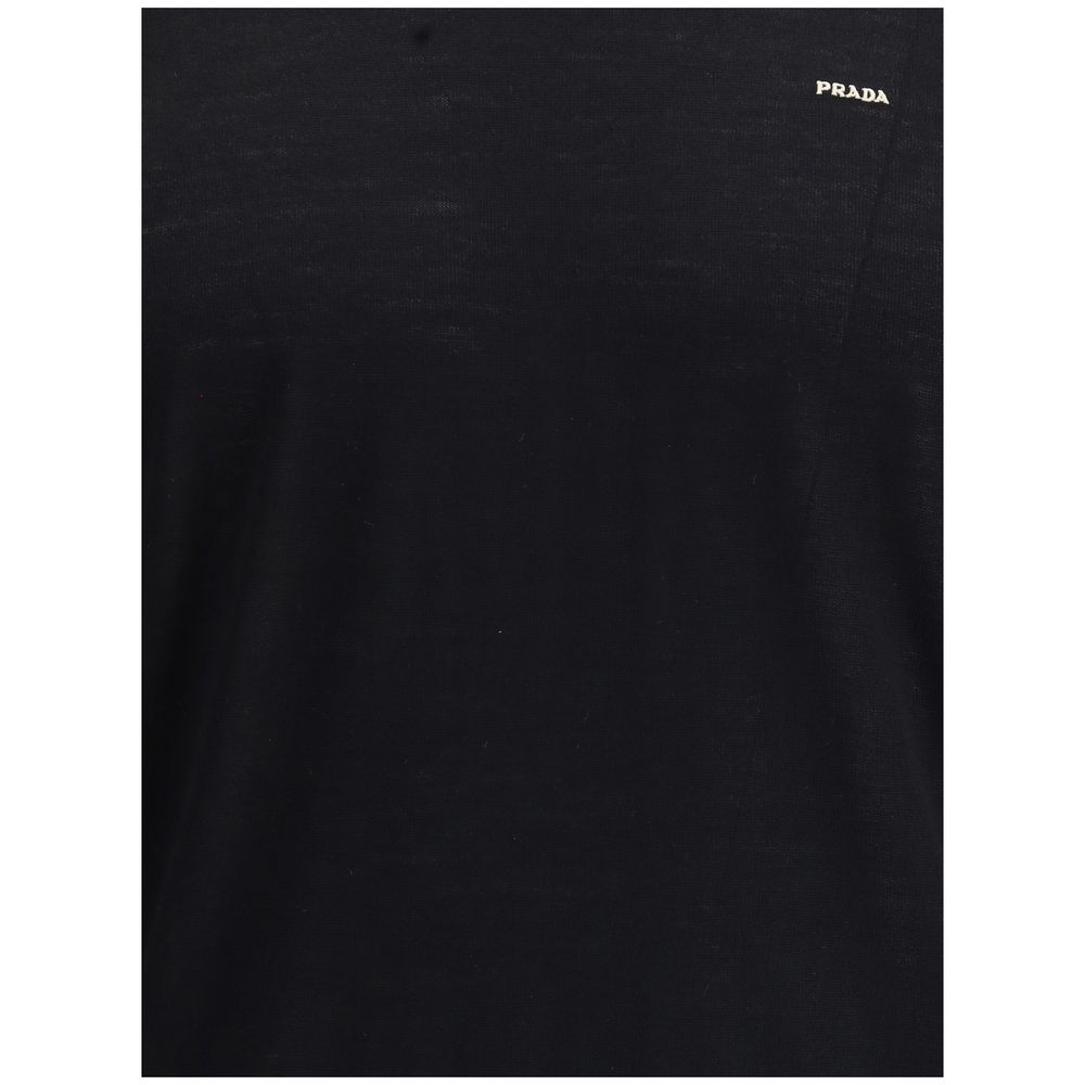 Prada Black Fleece Wool Sweatshirt | Regal Royce