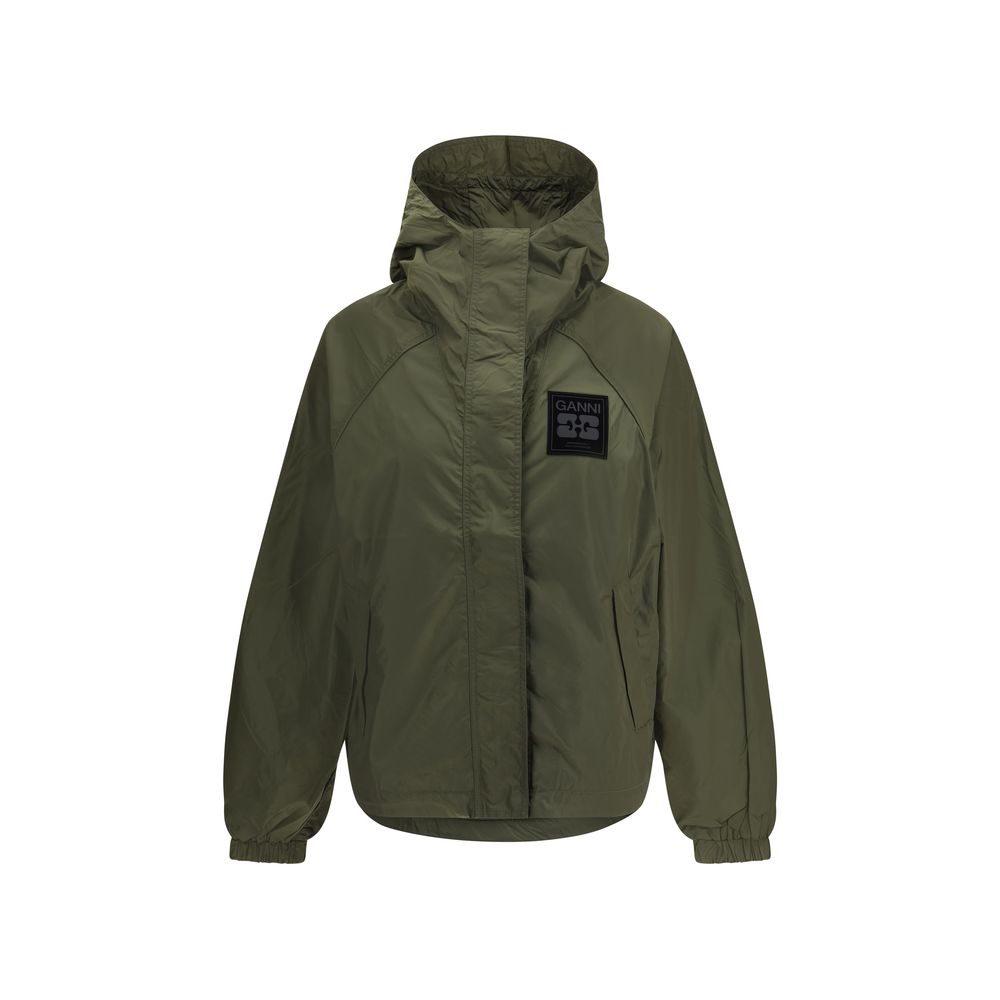 Ganni Bicolor Nylon Shell Jacket | Regal Royce