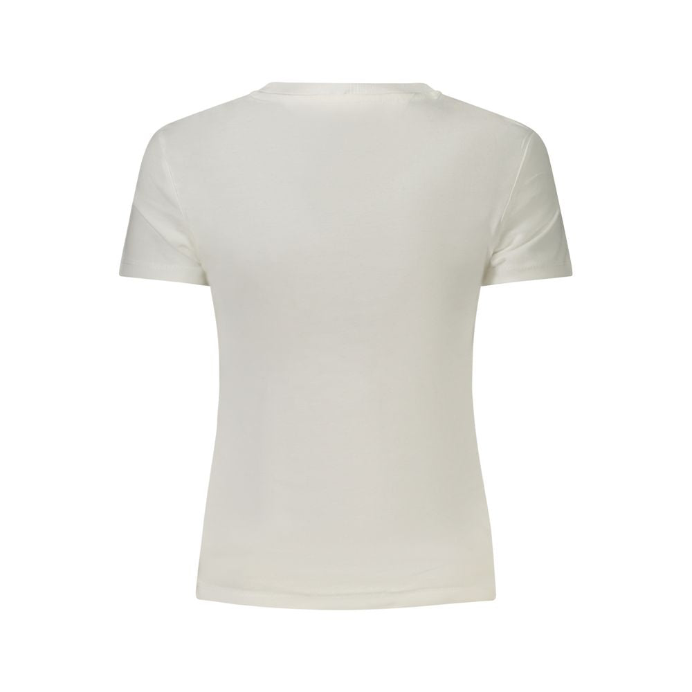 Tommy Hilfiger White Cotton Women T-Shirt | Regal Royce