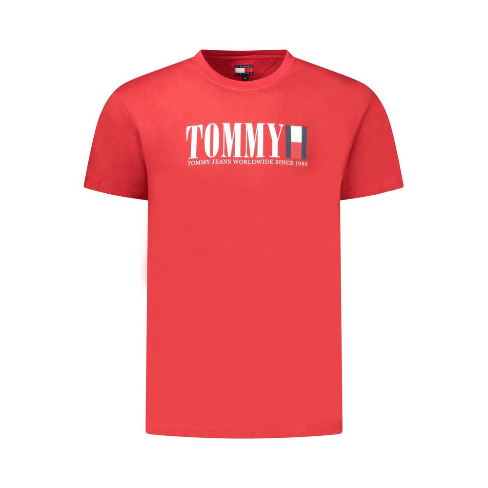Tommy Hilfiger Red Cotton Men's T-Shirt | Regal Royce