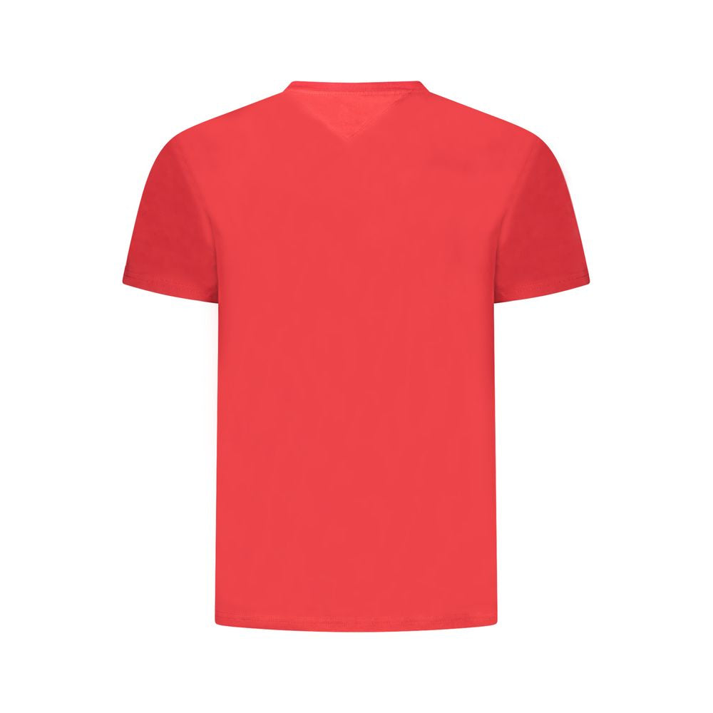 Tommy Hilfiger Red Cotton Men's T-Shirt | Regal Royce