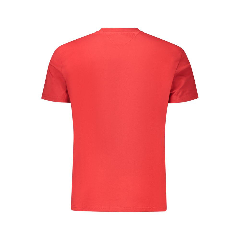 Tommy Hilfiger Red Cotton Men T-Shirt | Regal Royce