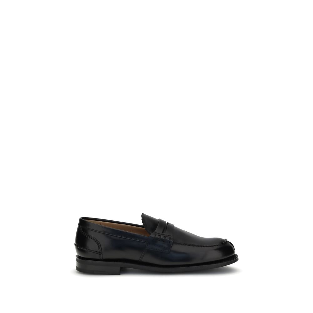 Church's Black Calf Leather Bos Taurus Slip-On Loafers | Regal Royce