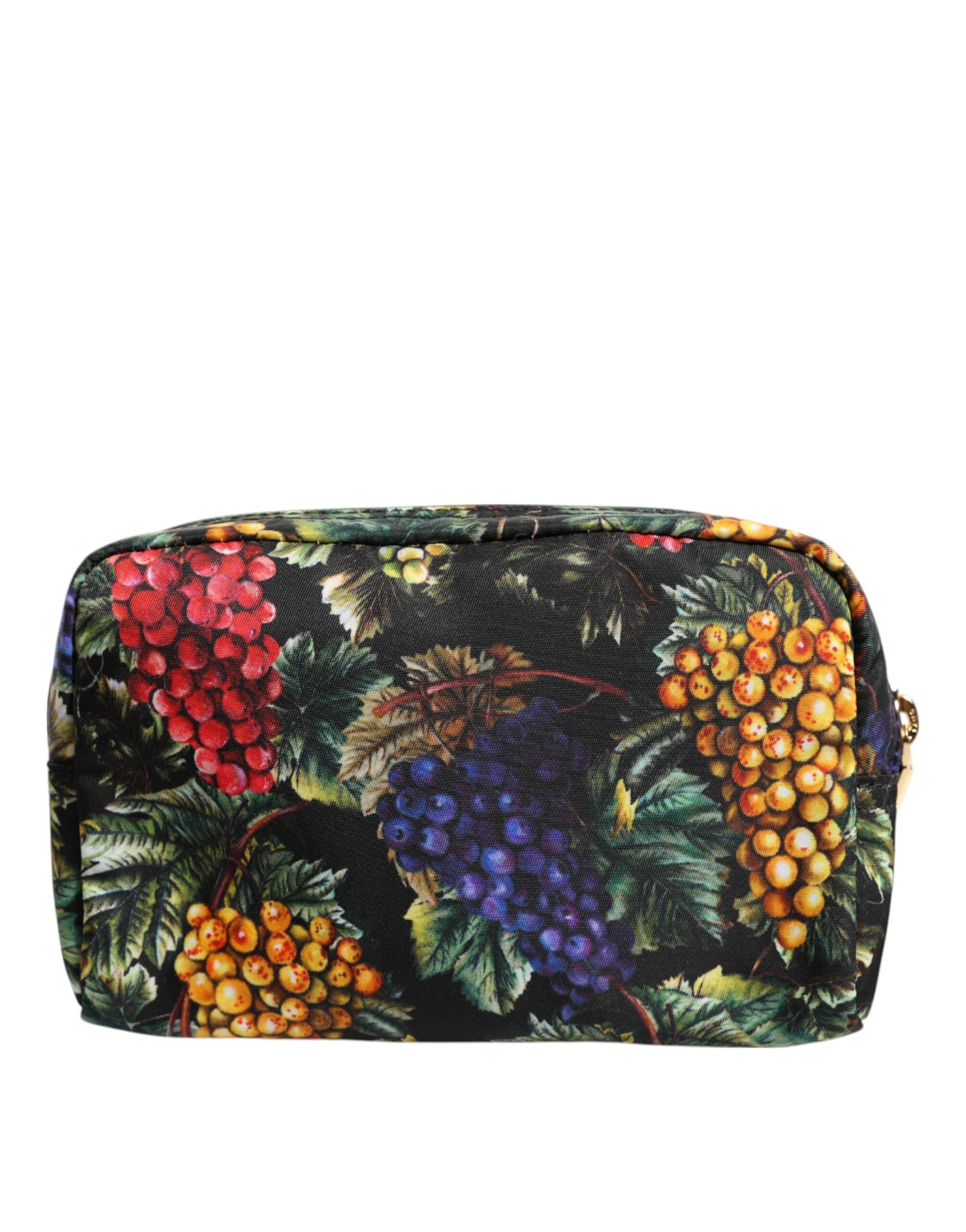 Dolce & Gabbana Multicolor Grape Print Clutch Logo Plaque Pouch Bag | Regal Royce