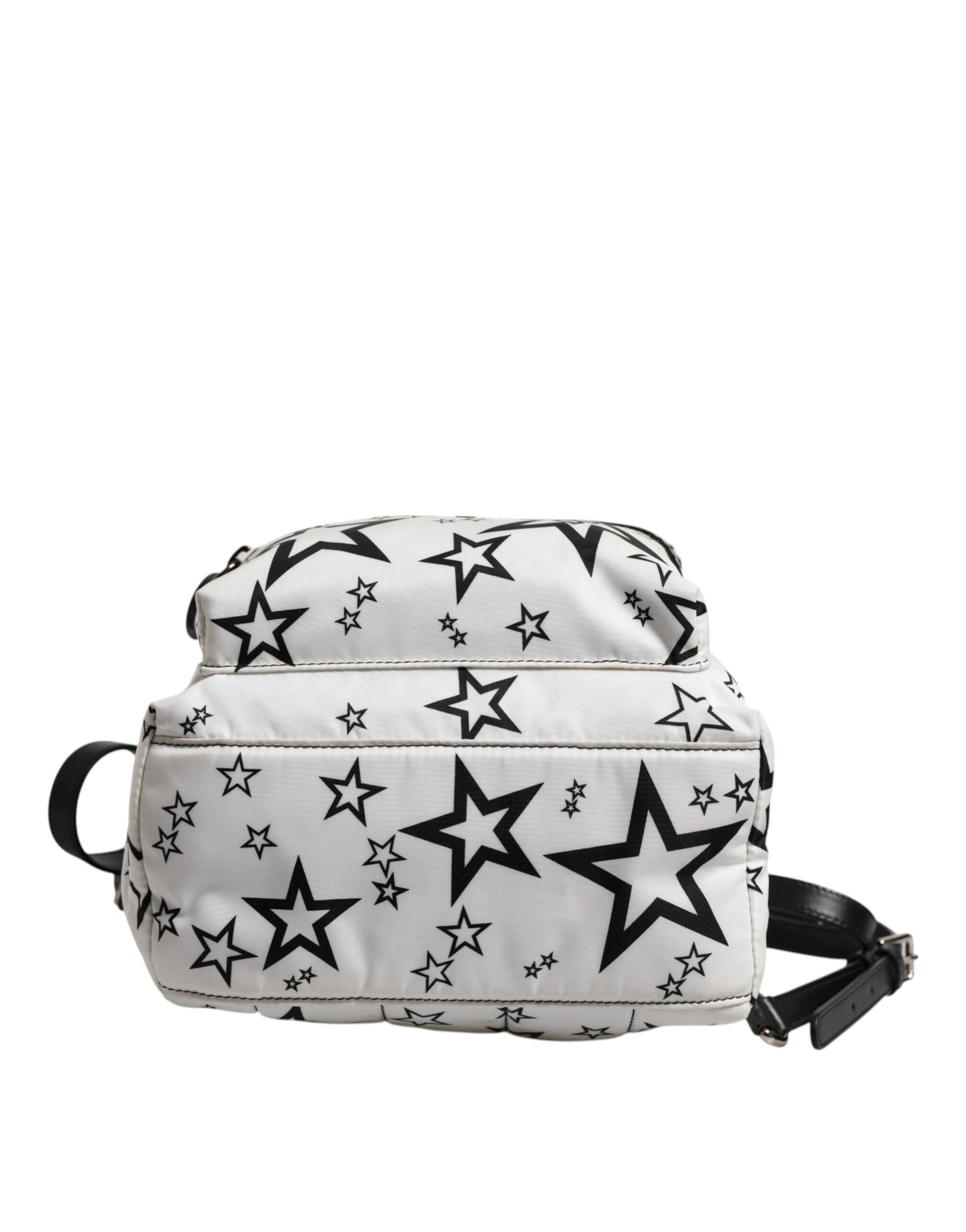 Dolce & Gabbana White DG Stars Print Nylon Travel Backpack Bag | Regal Royce