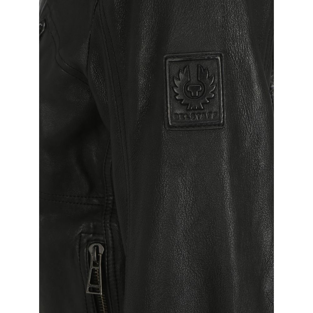 Belstaff Black Leather Jacket | Regal Royce