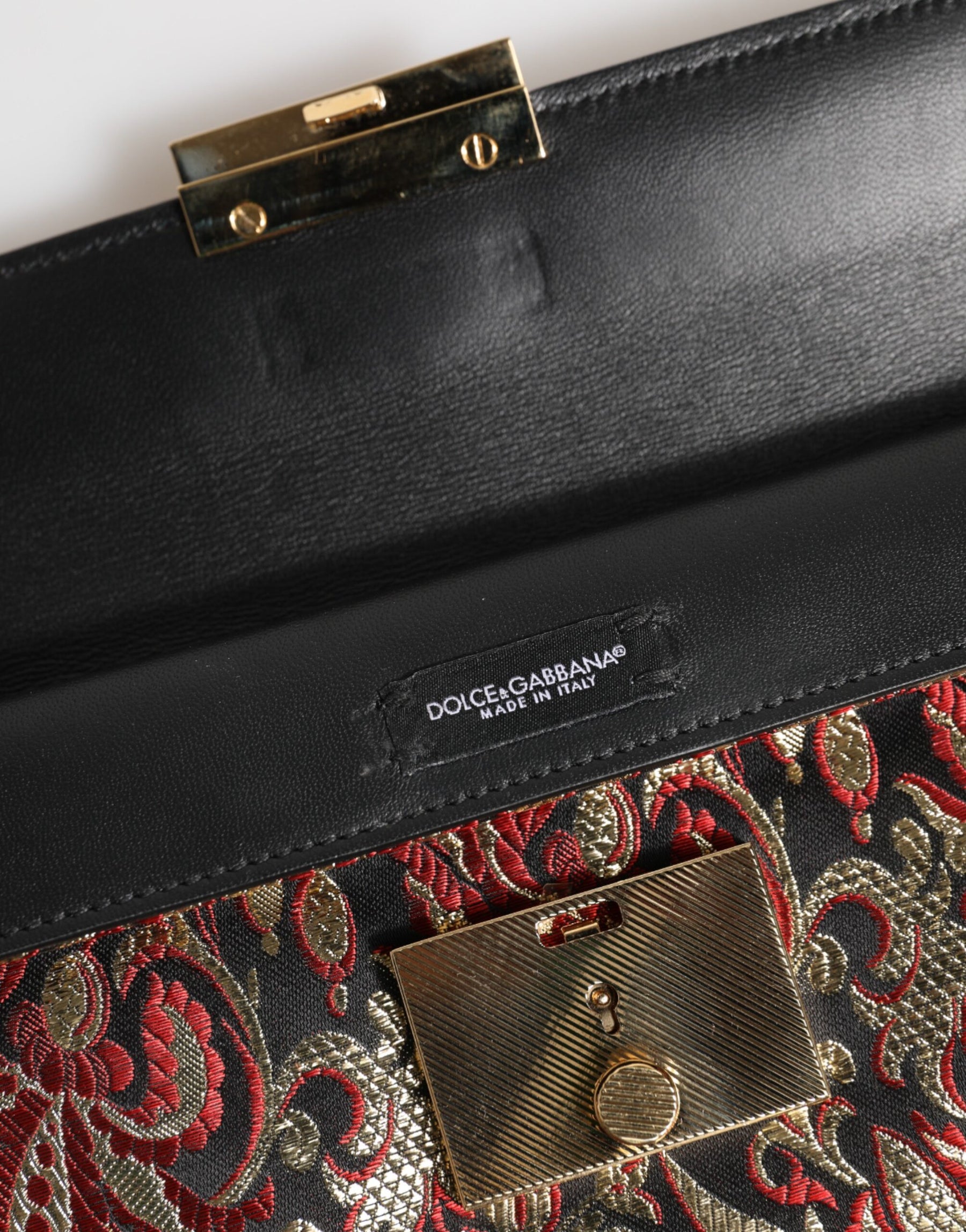 Dolce & Gabbana Multicolor Jacquard Floral Document Briefcase Bag | Regal Royce
