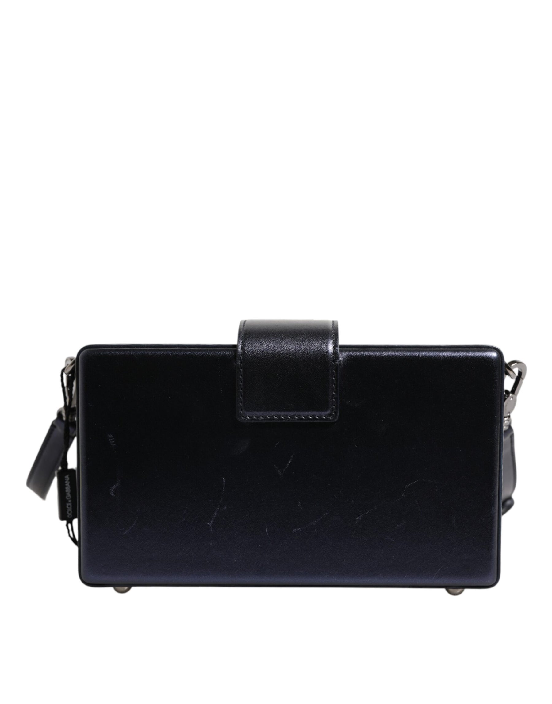 Dolce & Gabbana Blue DG BOX Lambskin Leather Crossbody Strap Bag | Regal Royce