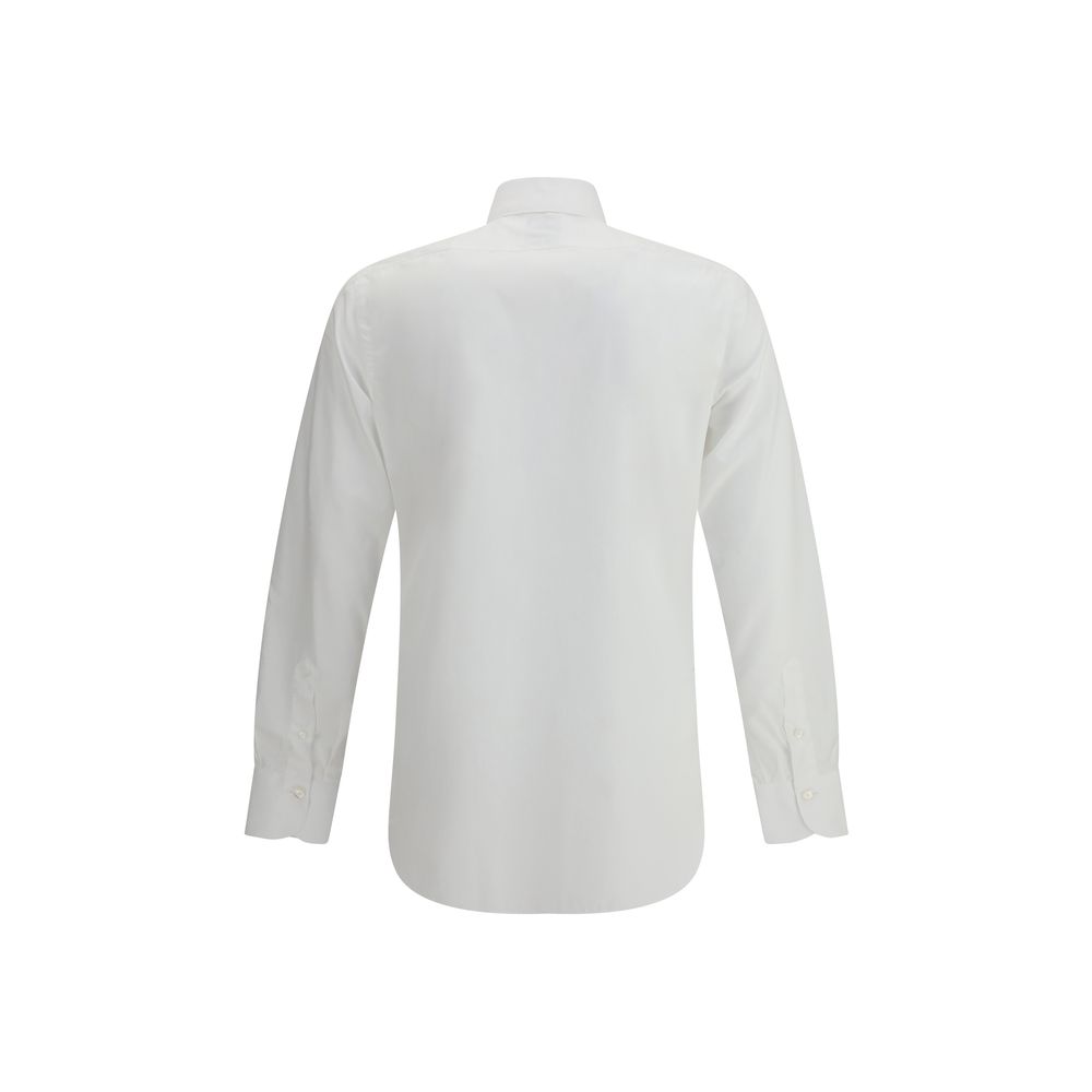 Finamore White Cotton Dress Shirt | Regal Royce