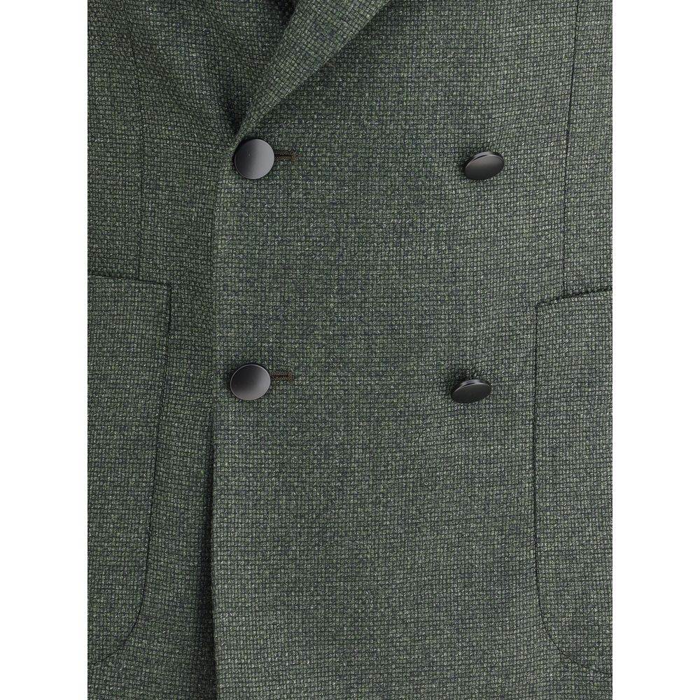 Tagliatore Bicolor Fleece Wool Blazer | Regal Royce