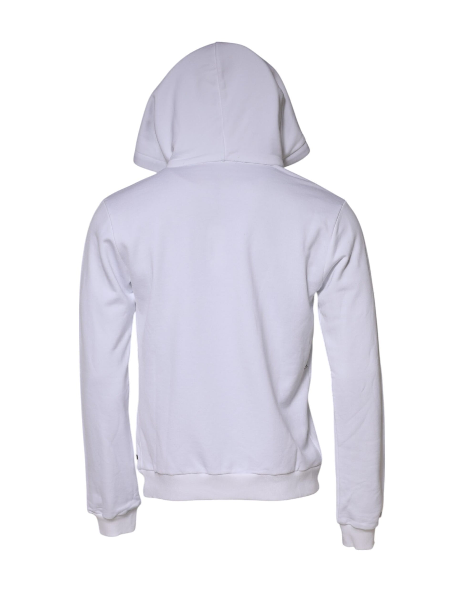 Dolce & Gabbana White Sacred Heart Hooded Sweatshirt Sweater