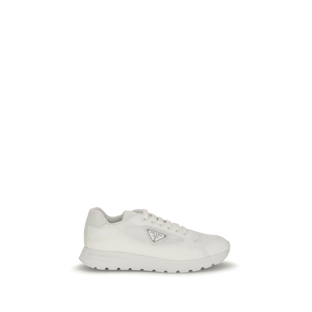 Prada White Rubber Athletic Sneakers | Regal Royce