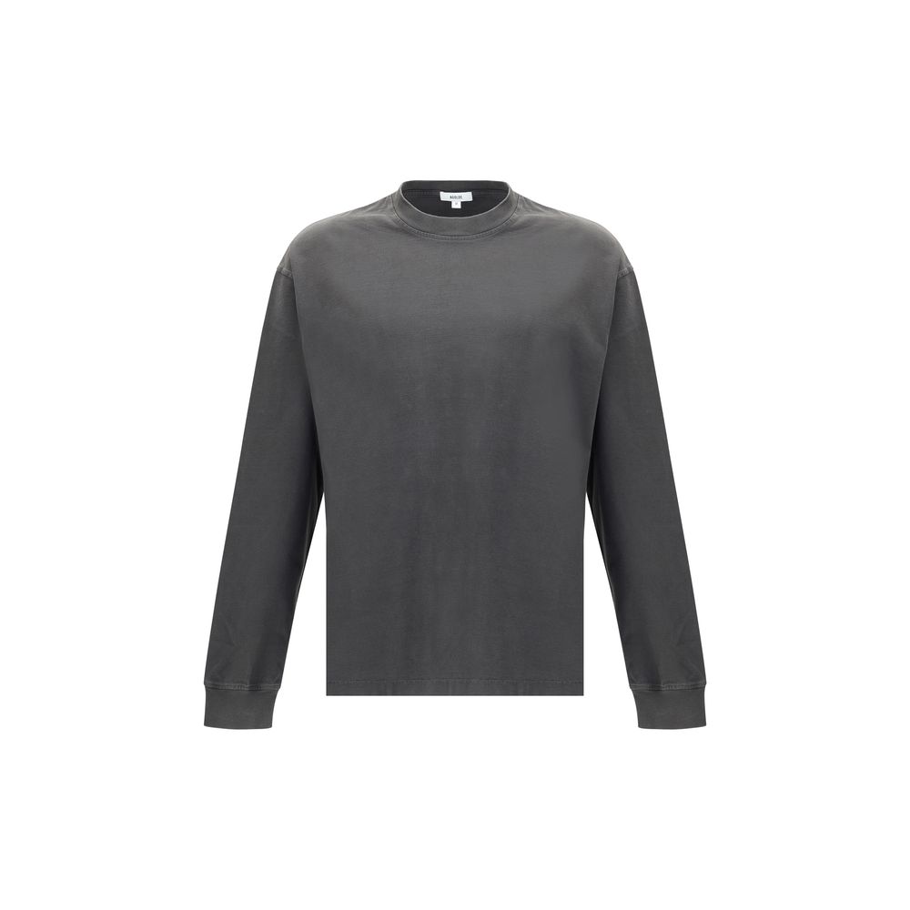 Agolde Gray Cotton Long Sleeve T-Shirt | Regal Royce