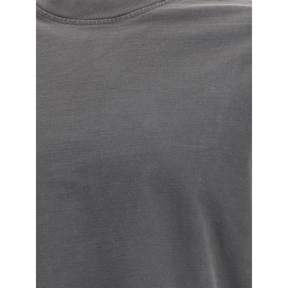 Agolde Gray Cotton Long Sleeve T-Shirt | Regal Royce