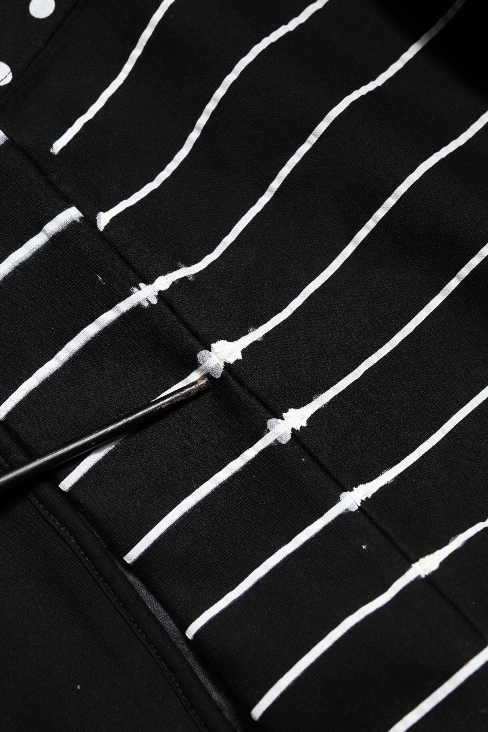 Dolce & Gabbana Black Stripes Hooded Men Sweatshirt Sweater | Regal Royce