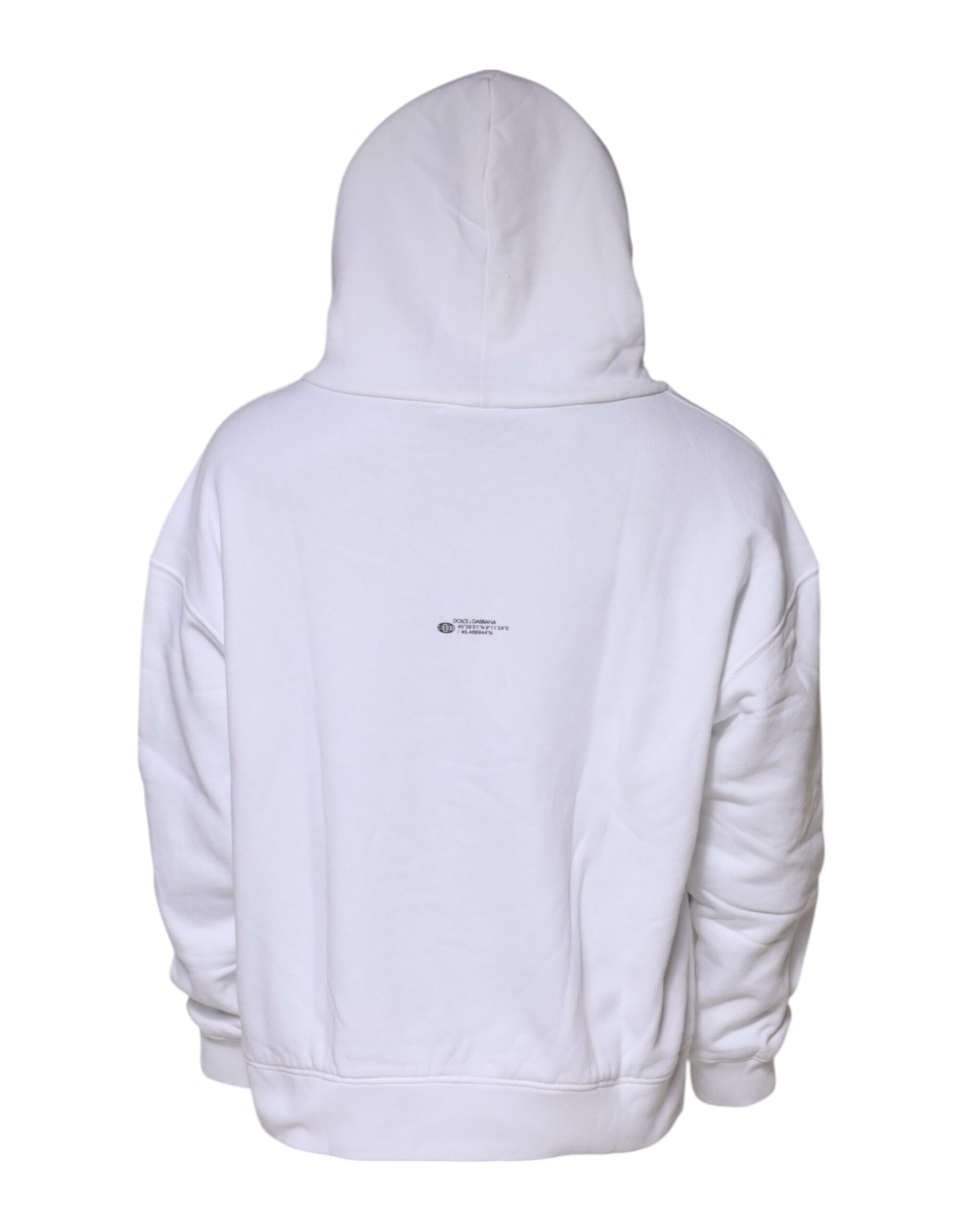 Dolce & Gabbana White DG Vib3 Hooded Men Sweatshirt Sweater | Regal Royce