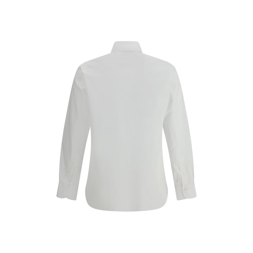 Finamore White Cotton Dress Shirt | Regal Royce