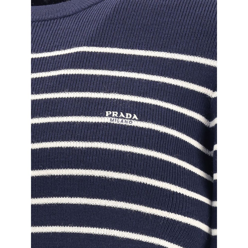 Prada Blue Fleece Wool Sweatshirt | Regal Royce