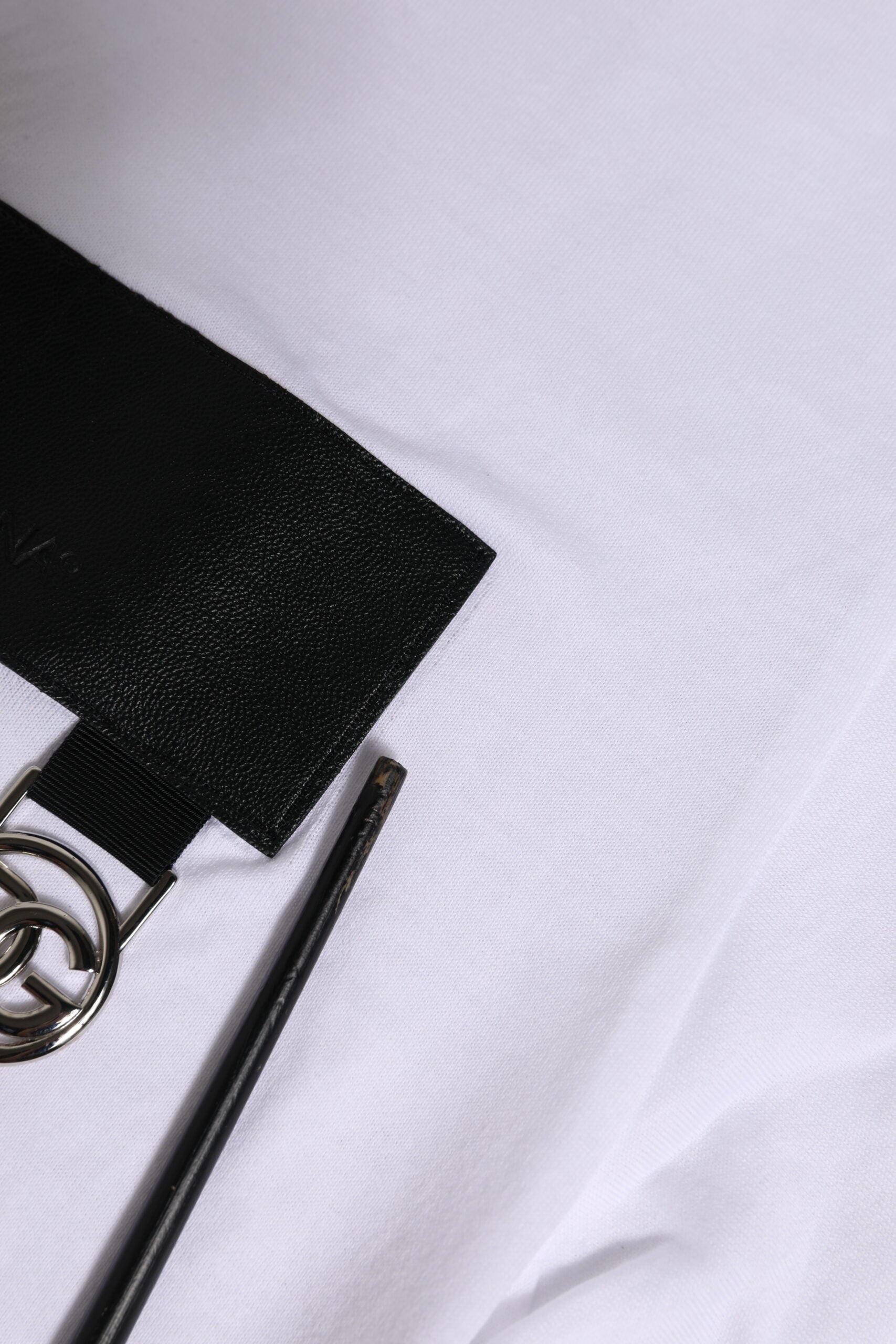 Dolce & Gabbana White Logo Crew Neck Short Sleeves T-shirt | Regal Royce