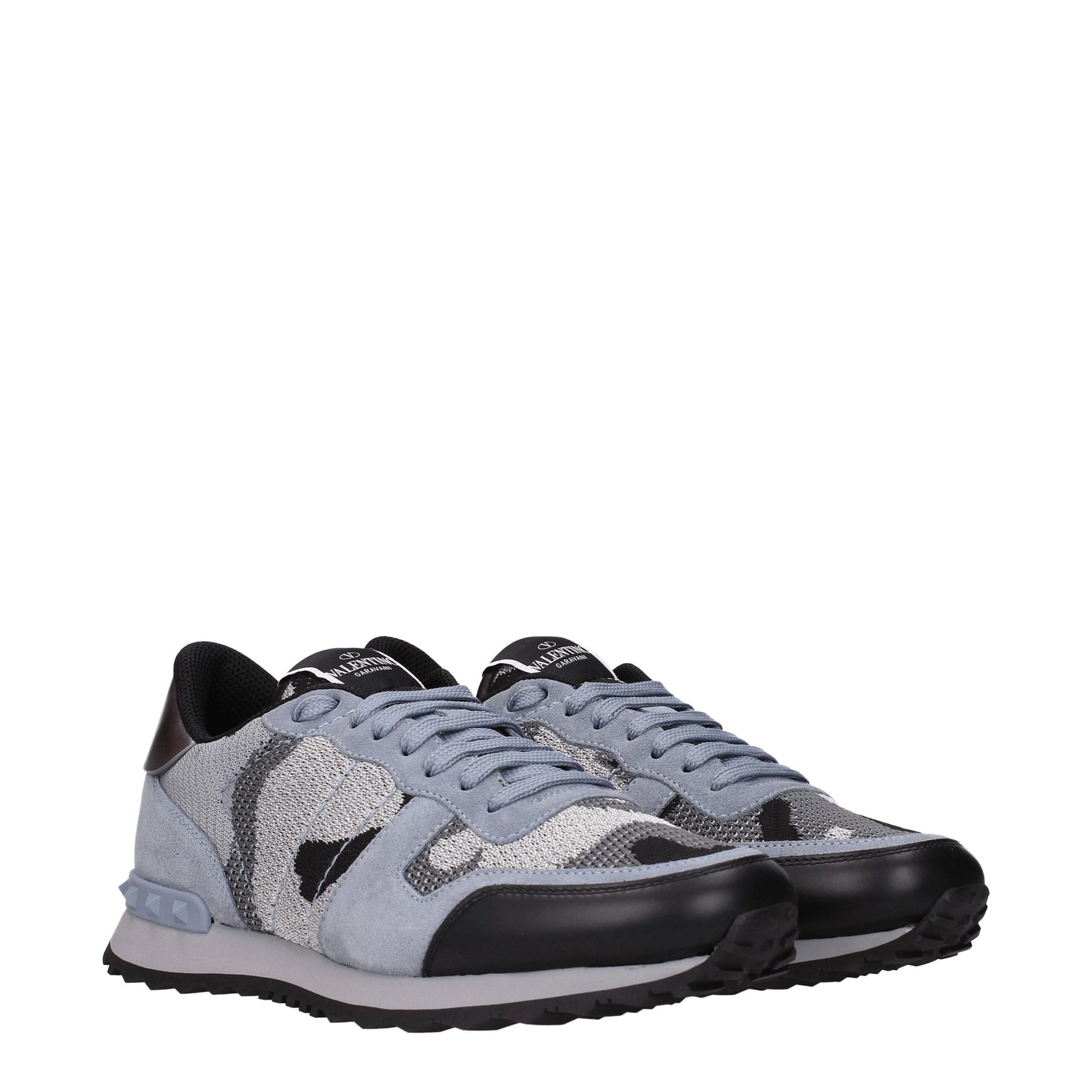 Valentino Garavani Gray Fabric Athletic Sneakers | Regal Royce