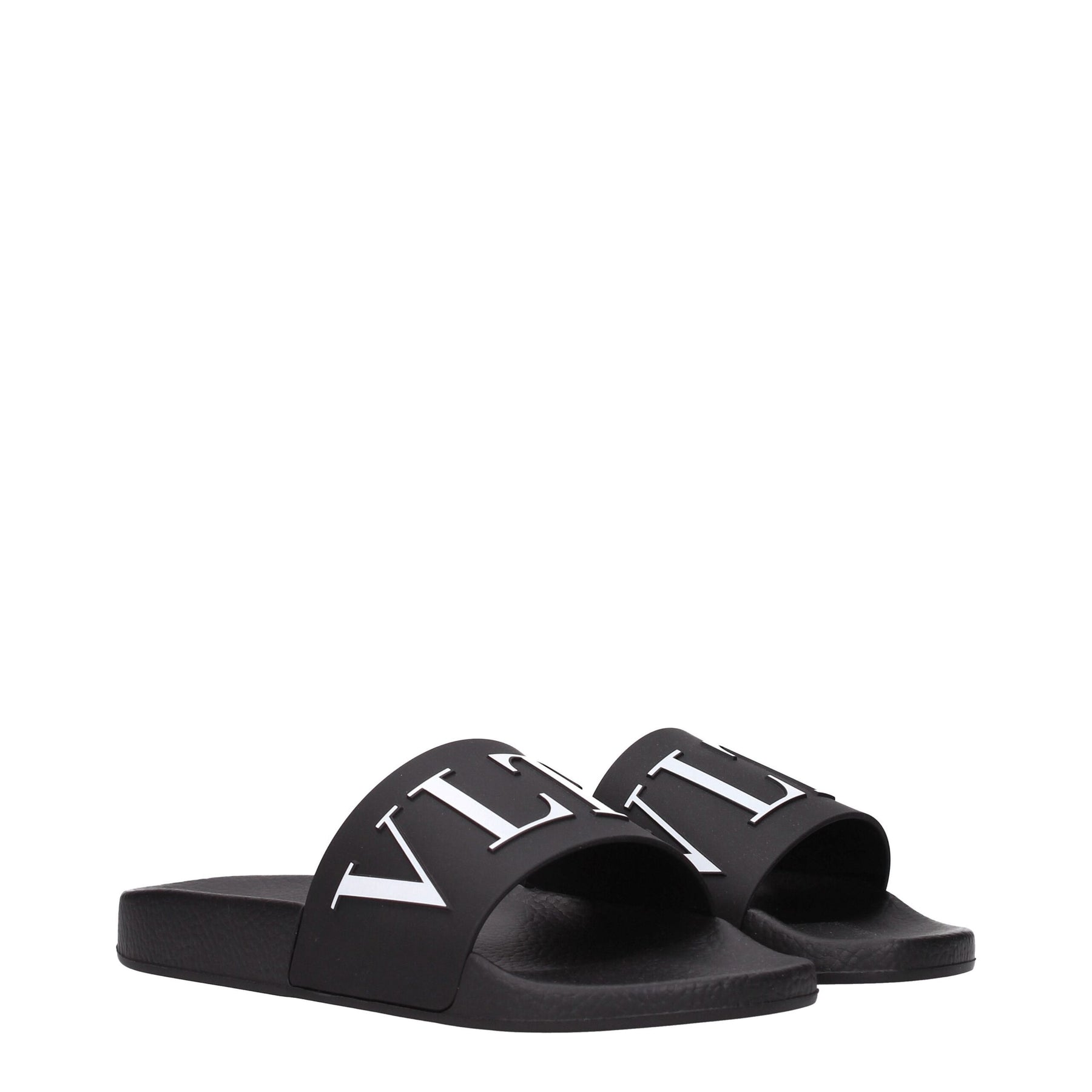 Valentino Garavani Black Cotton Slippers | Regal Royce