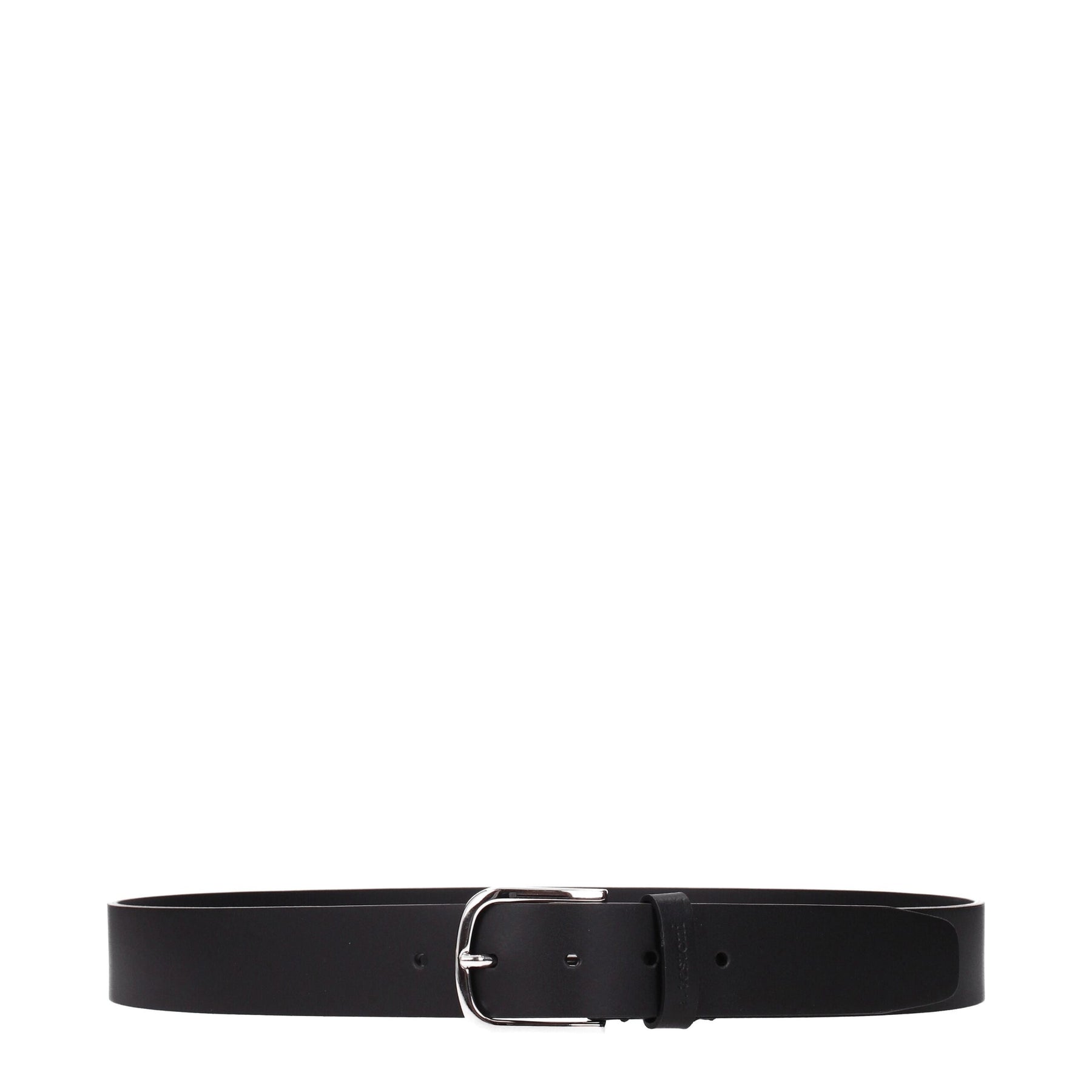 Testoni Black Leather Regular Belt | Regal Royce