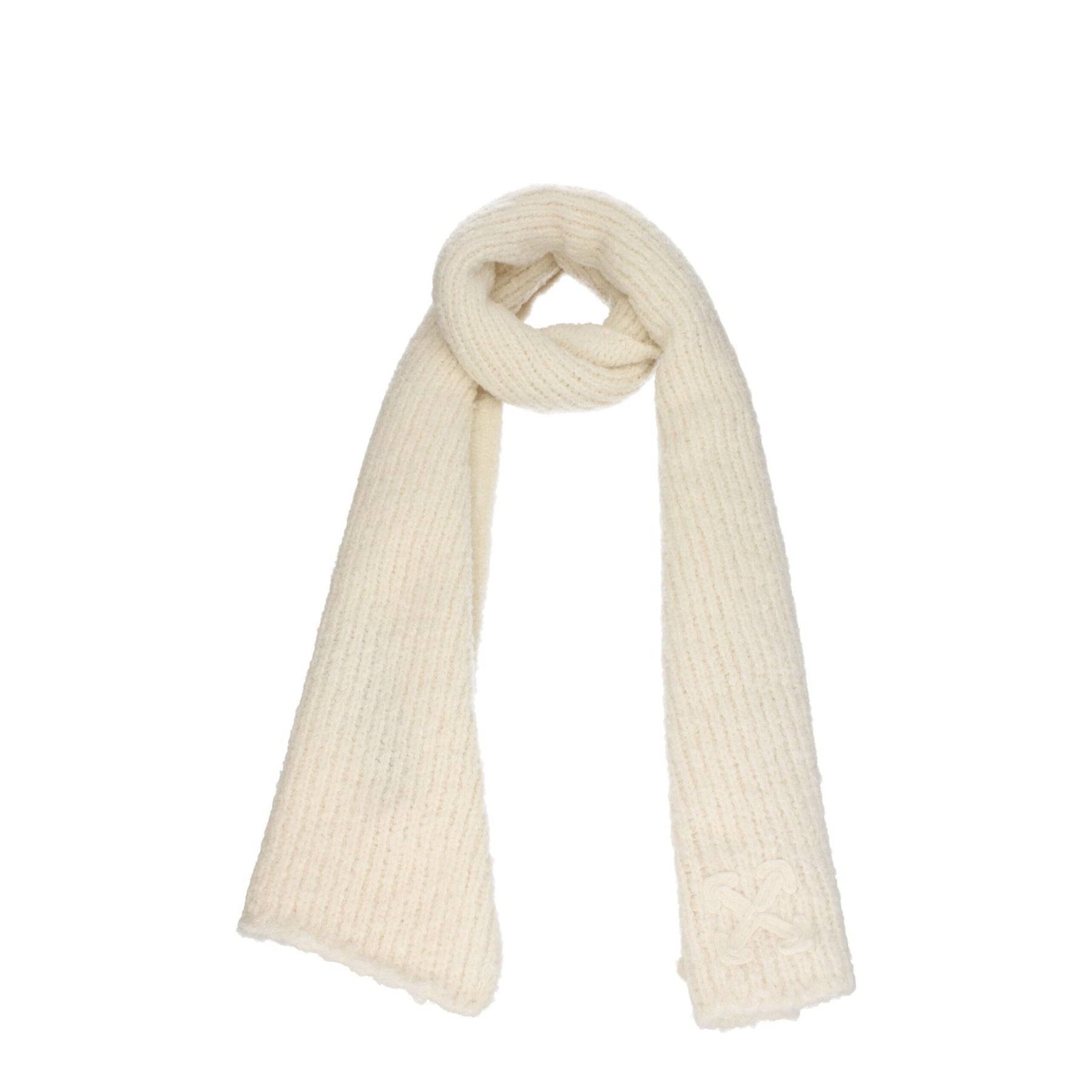 Off-White Beige Wool Scarf | Regal Royce