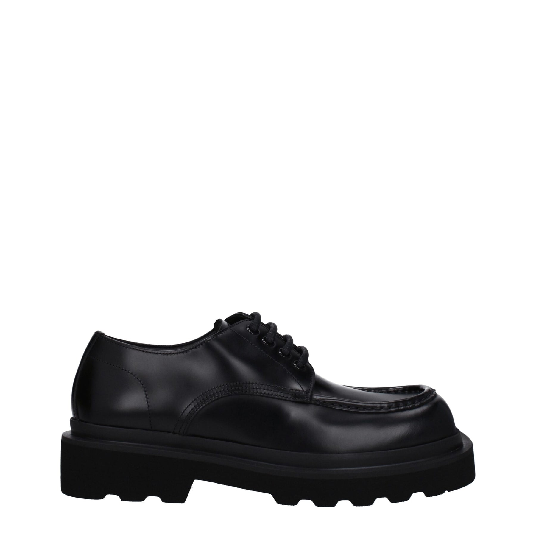 Dolce & Gabbana Black Leather Oxfords And Derbies | Regal Royce