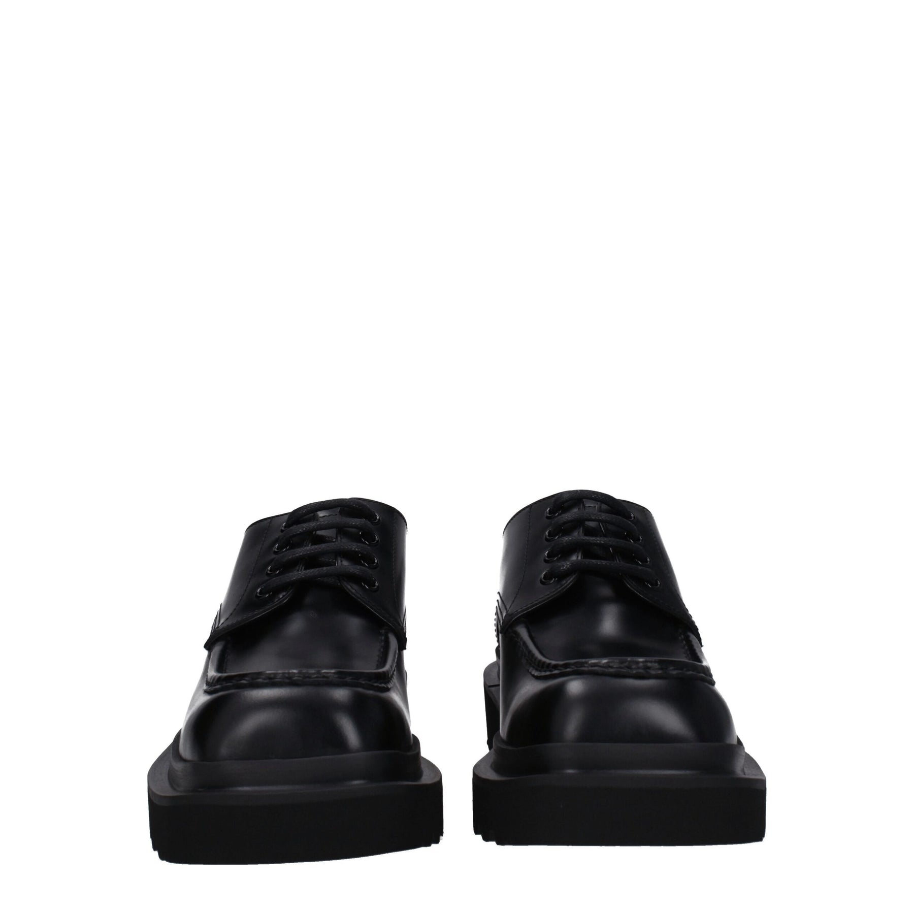 Dolce & Gabbana Black Leather Oxfords And Derbies | Regal Royce
