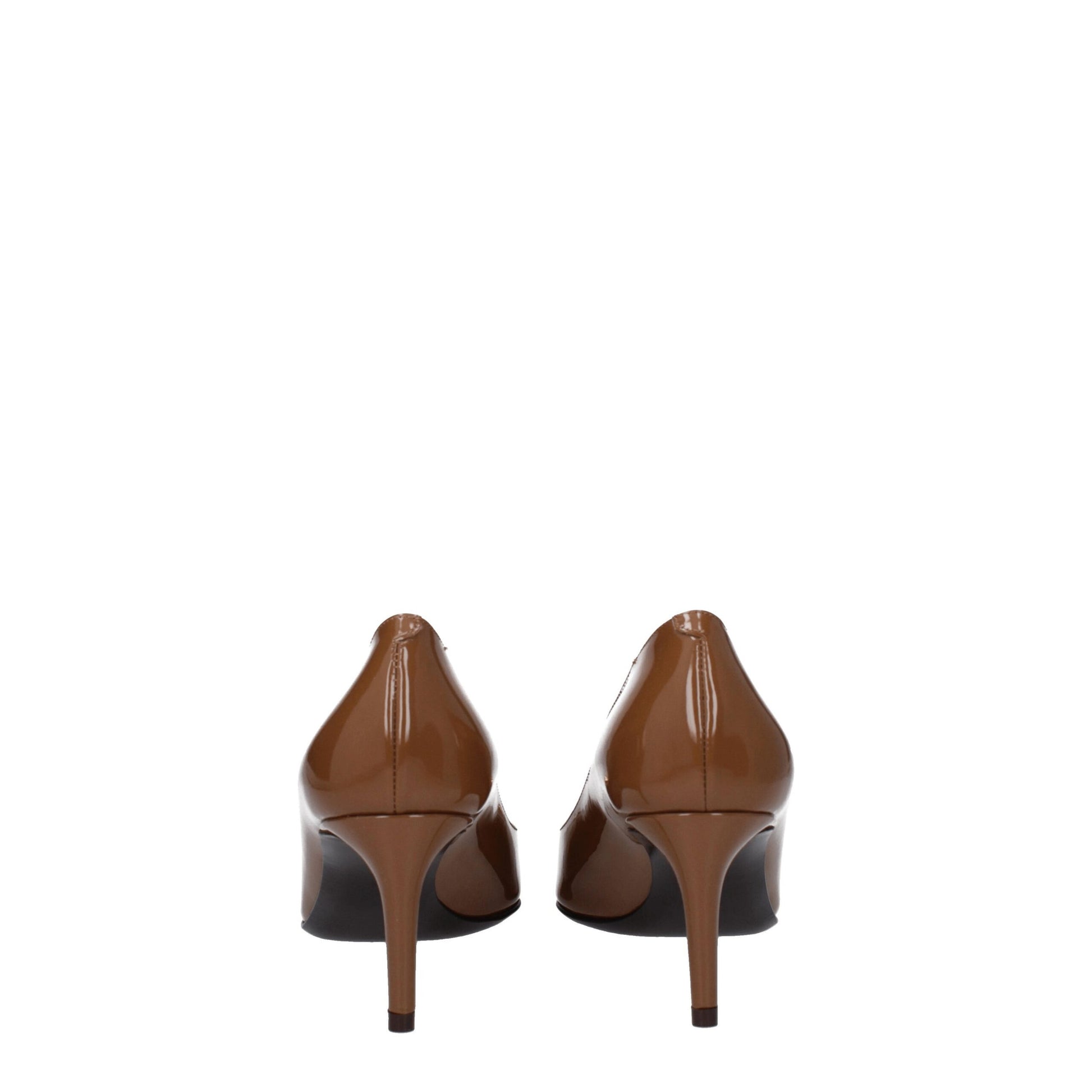Dolce & Gabbana Brown Leather High Heel Pumps