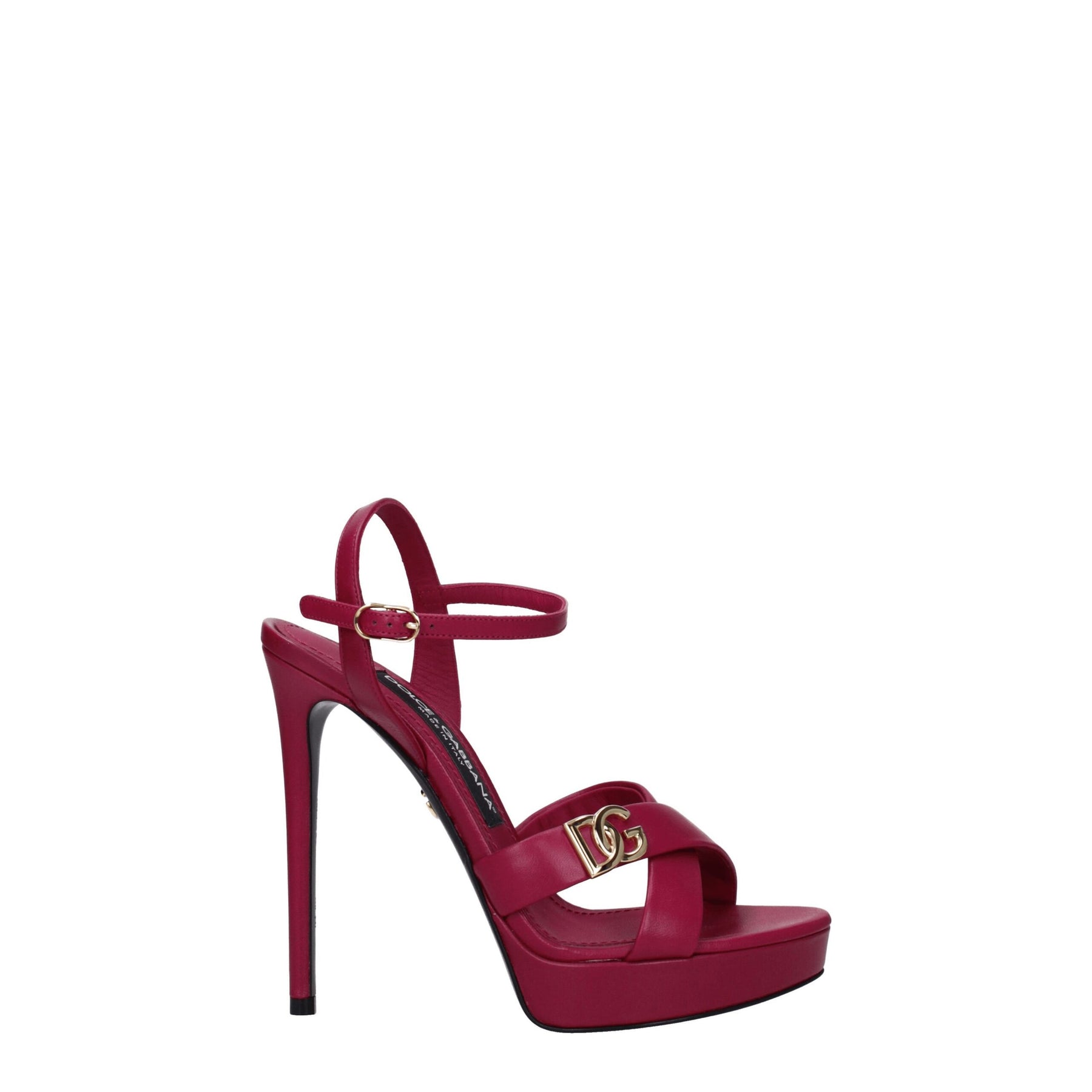 Dolce & Gabbana Pink Leather Platform Sandals | Regal Royce