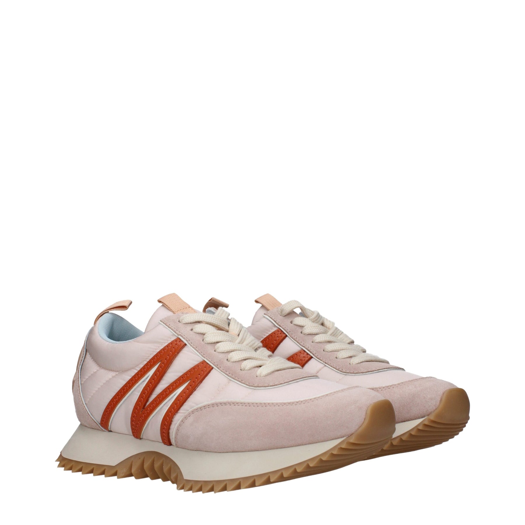 Moncler Pink Fabric Chunky Sneakers | Regal Royce