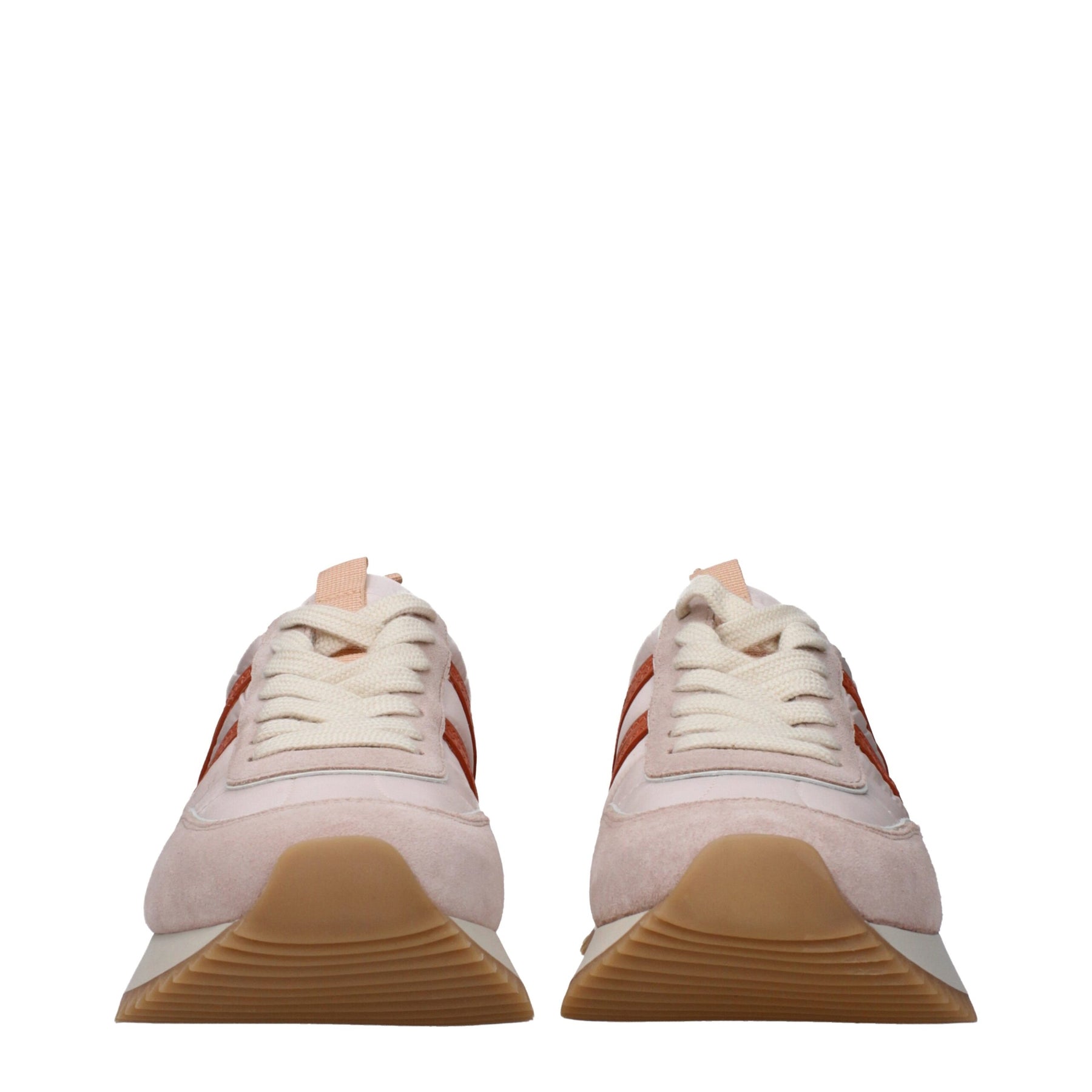 Moncler Pink Fabric Chunky Sneakers | Regal Royce