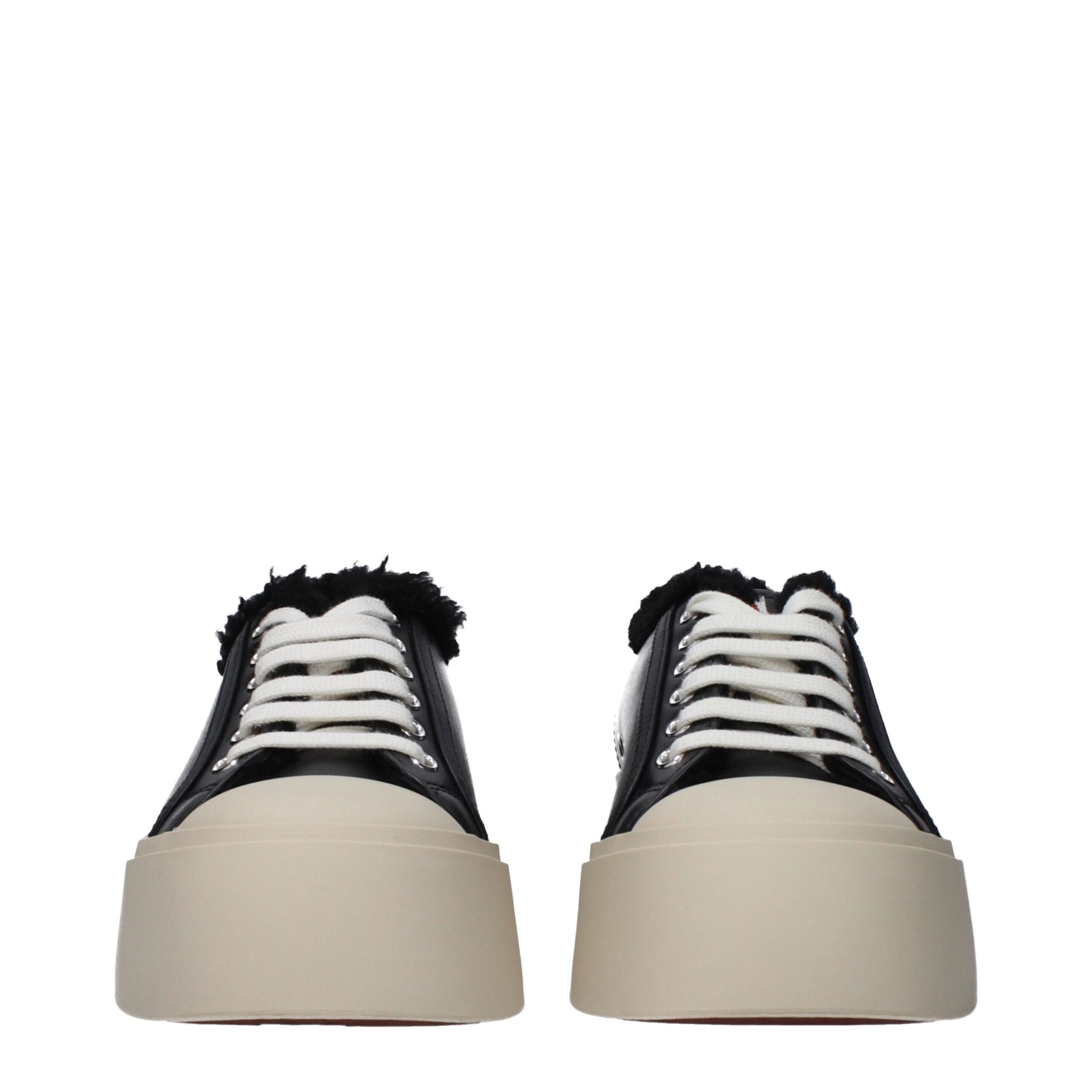 Marni Black Leather Chunky Sneakers | Regal Royce