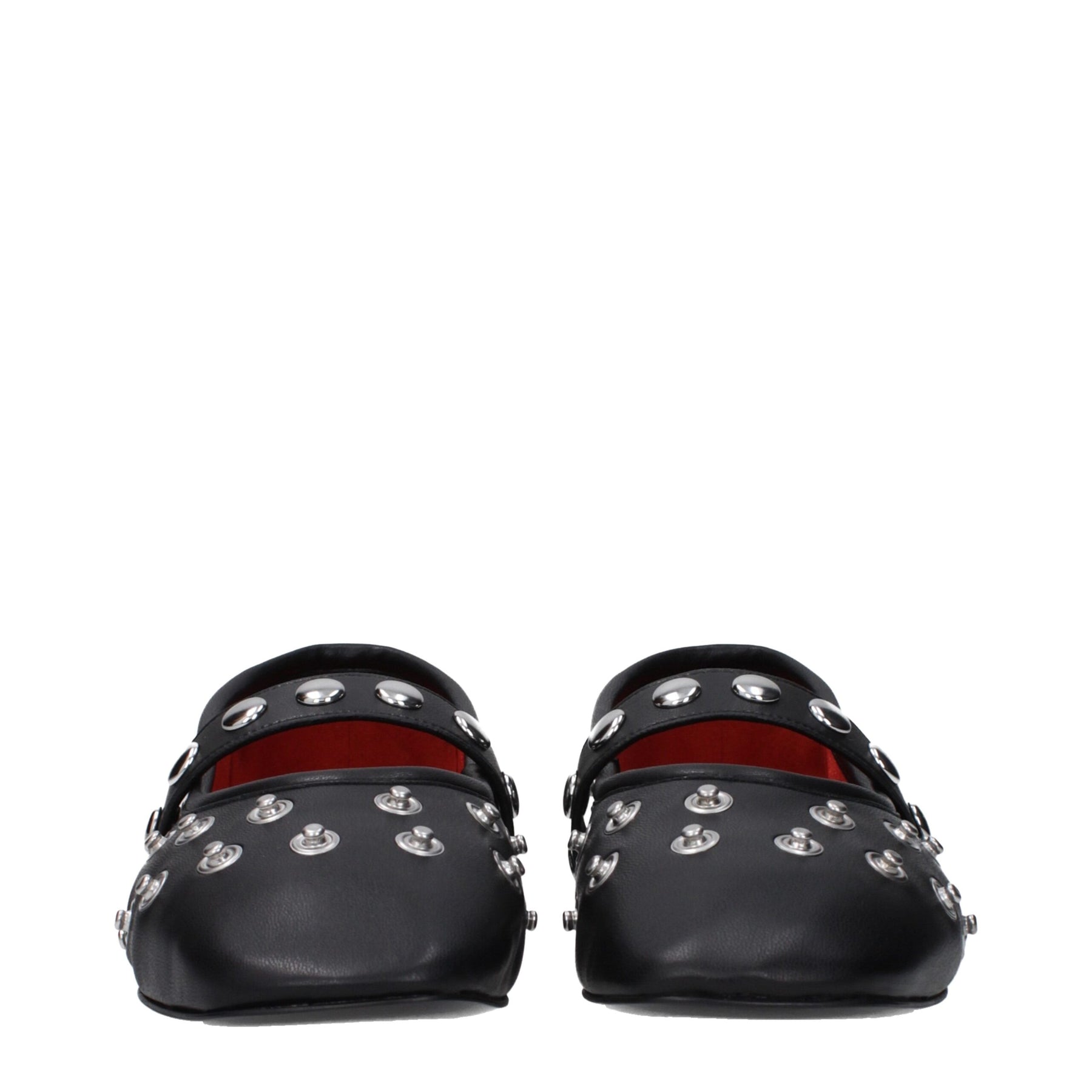 Stella McCartney Black Leather Ballet Flats | Regal Royce