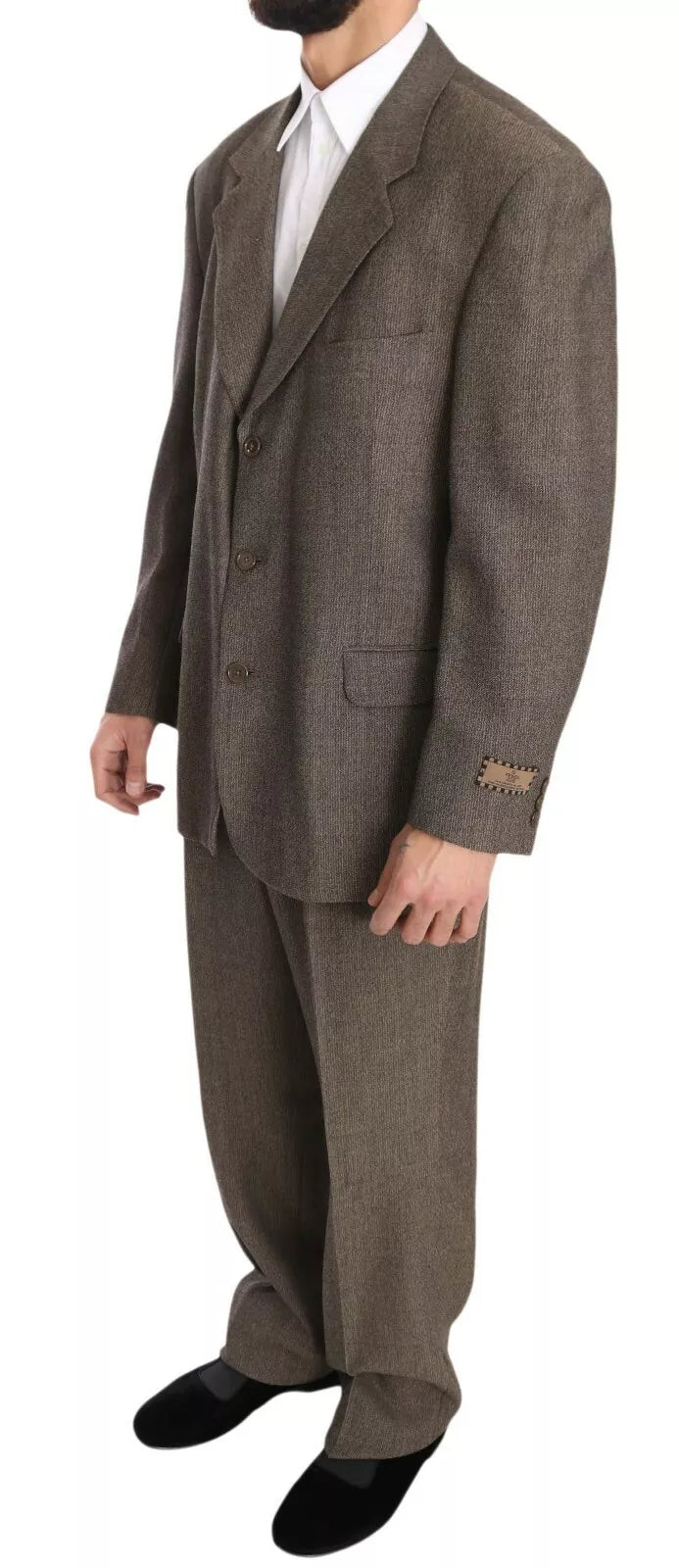 Dolce & Gabbana Brown Single Breasted Wool Suit | Regal Royce