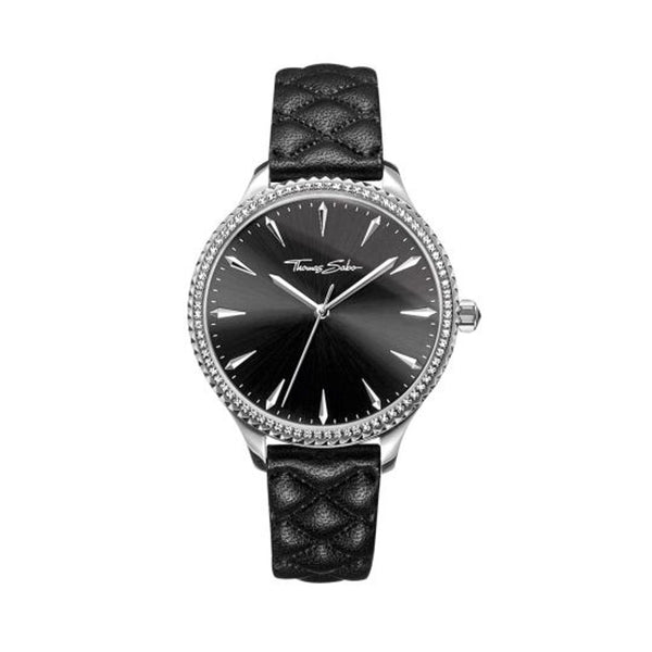 Thomas Sabo Black Leather Dress Watch