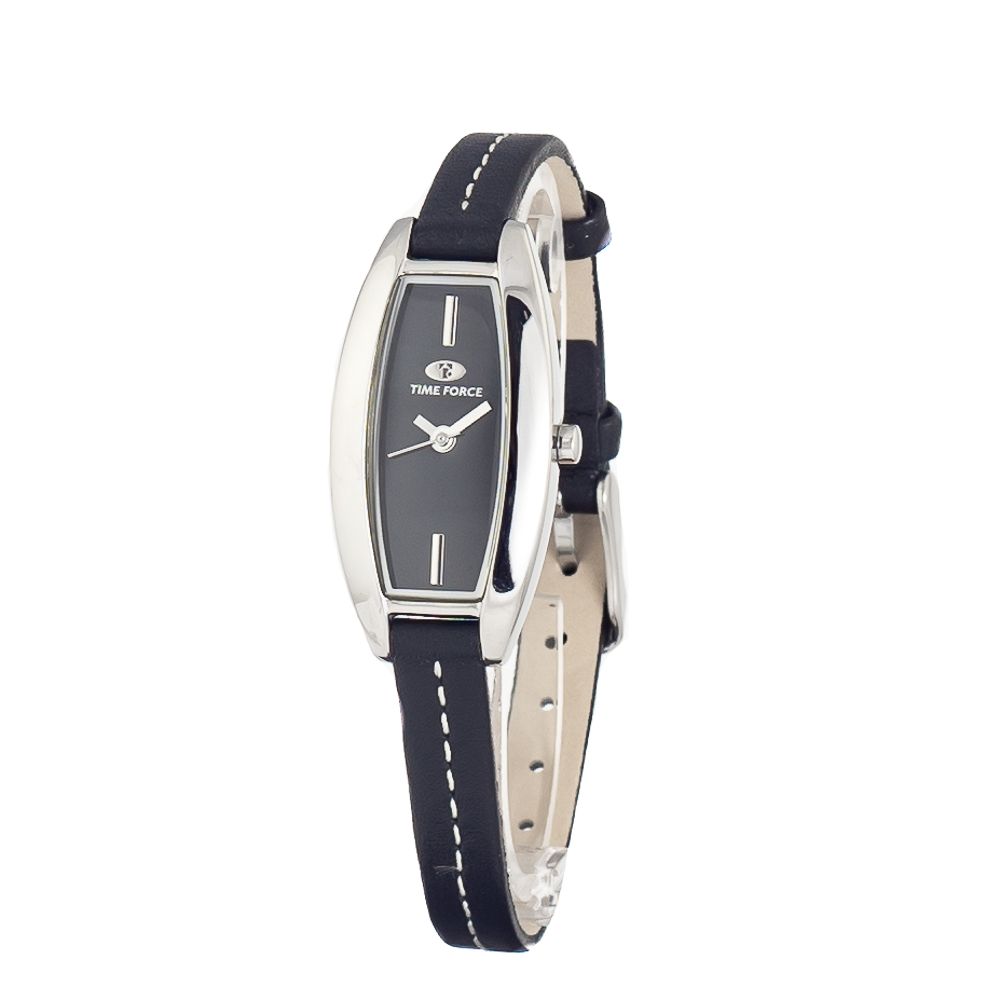 Time Force Black Leather Dress Watch | Regal Royce
