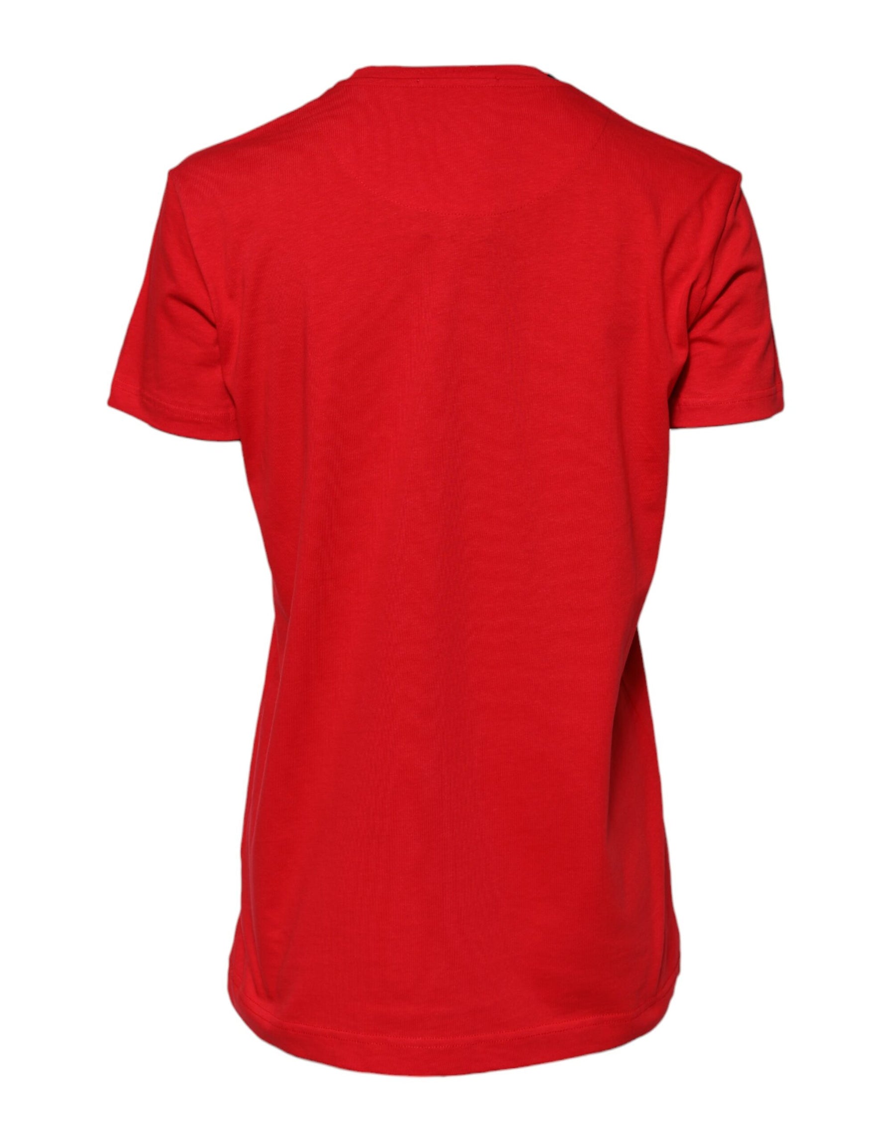 Dolce & Gabbana Red Casual Crew Neck Short Sleeve Top T-shirt | Regal Royce