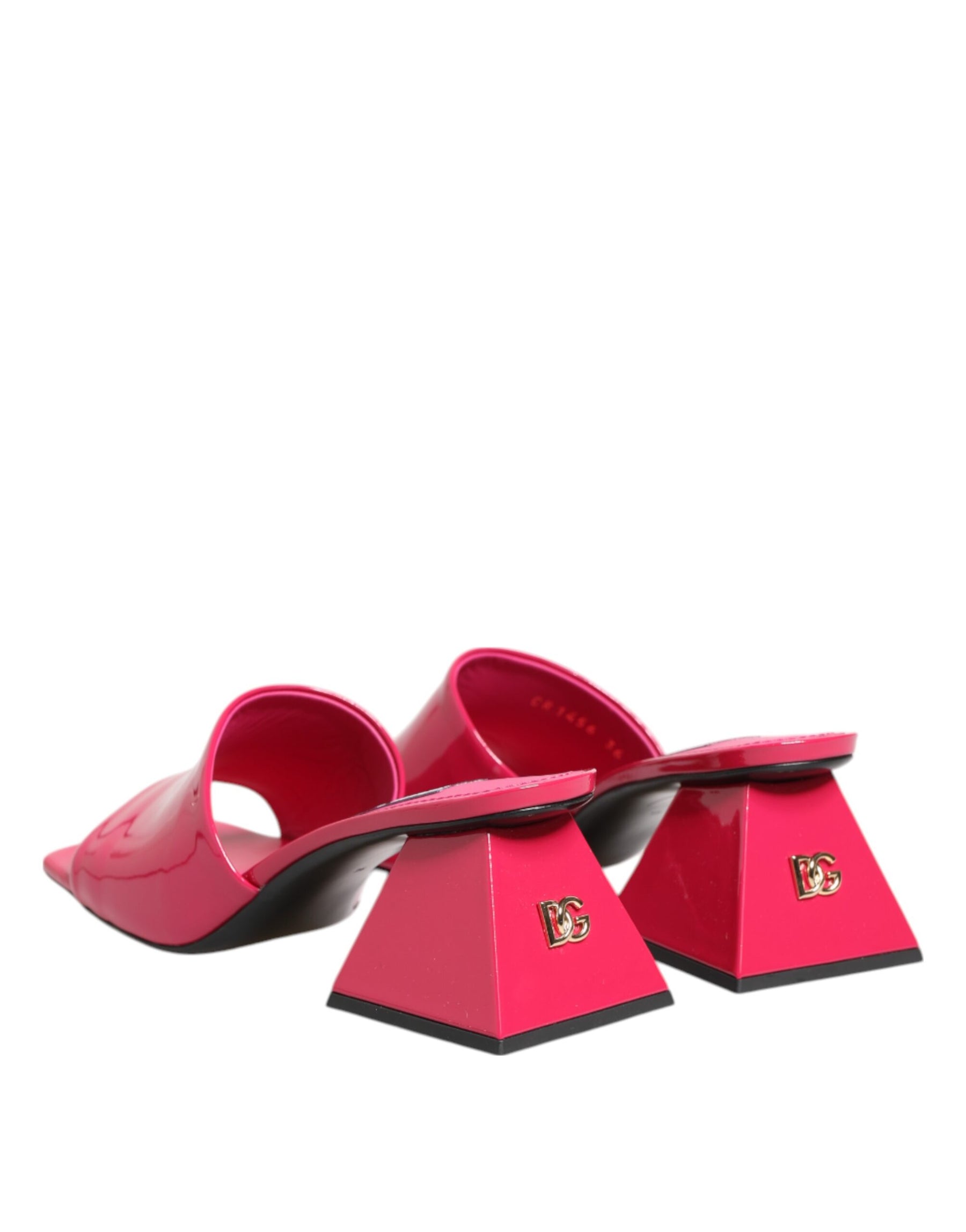 Dolce & Gabbana Pink Open Toe Block Heel Mules Sandals Shoes | Regal Royce
