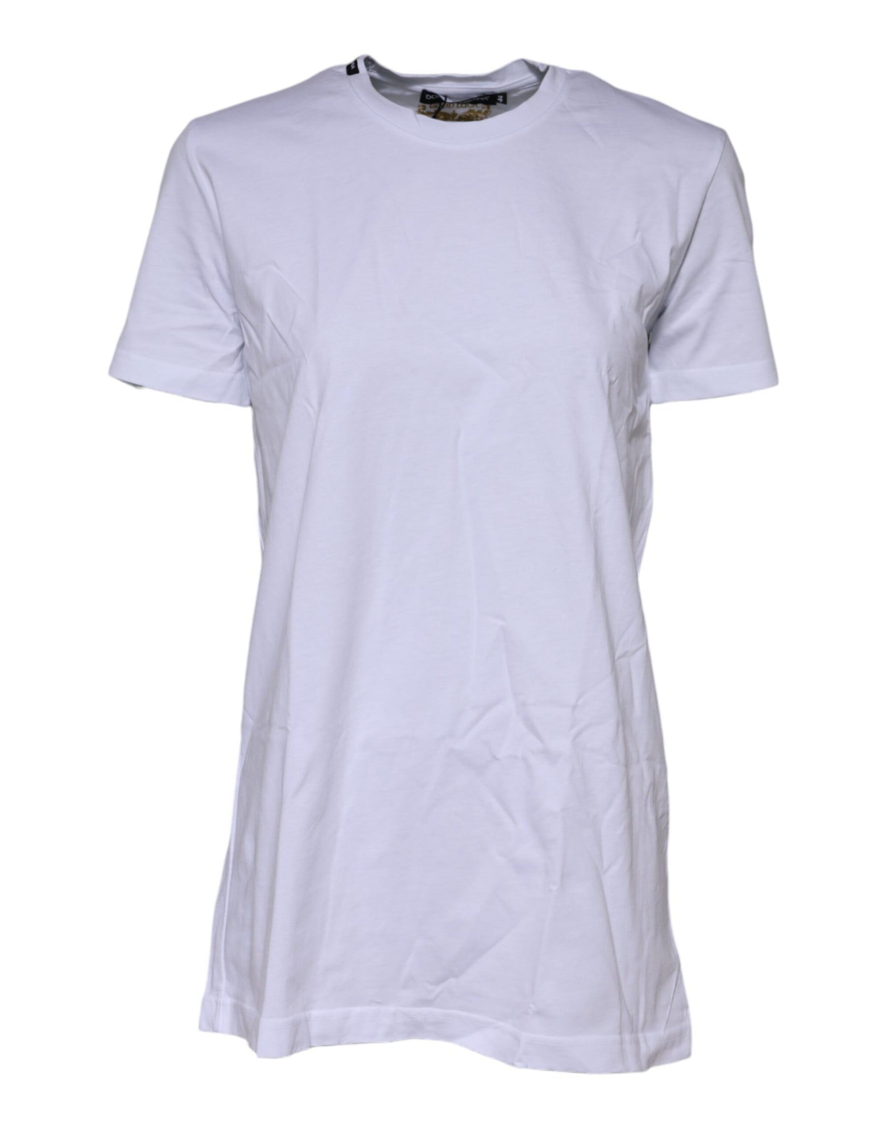 Dolce & Gabbana White Short Sleeves Crew Neck Top T-shirt | Regal Royce