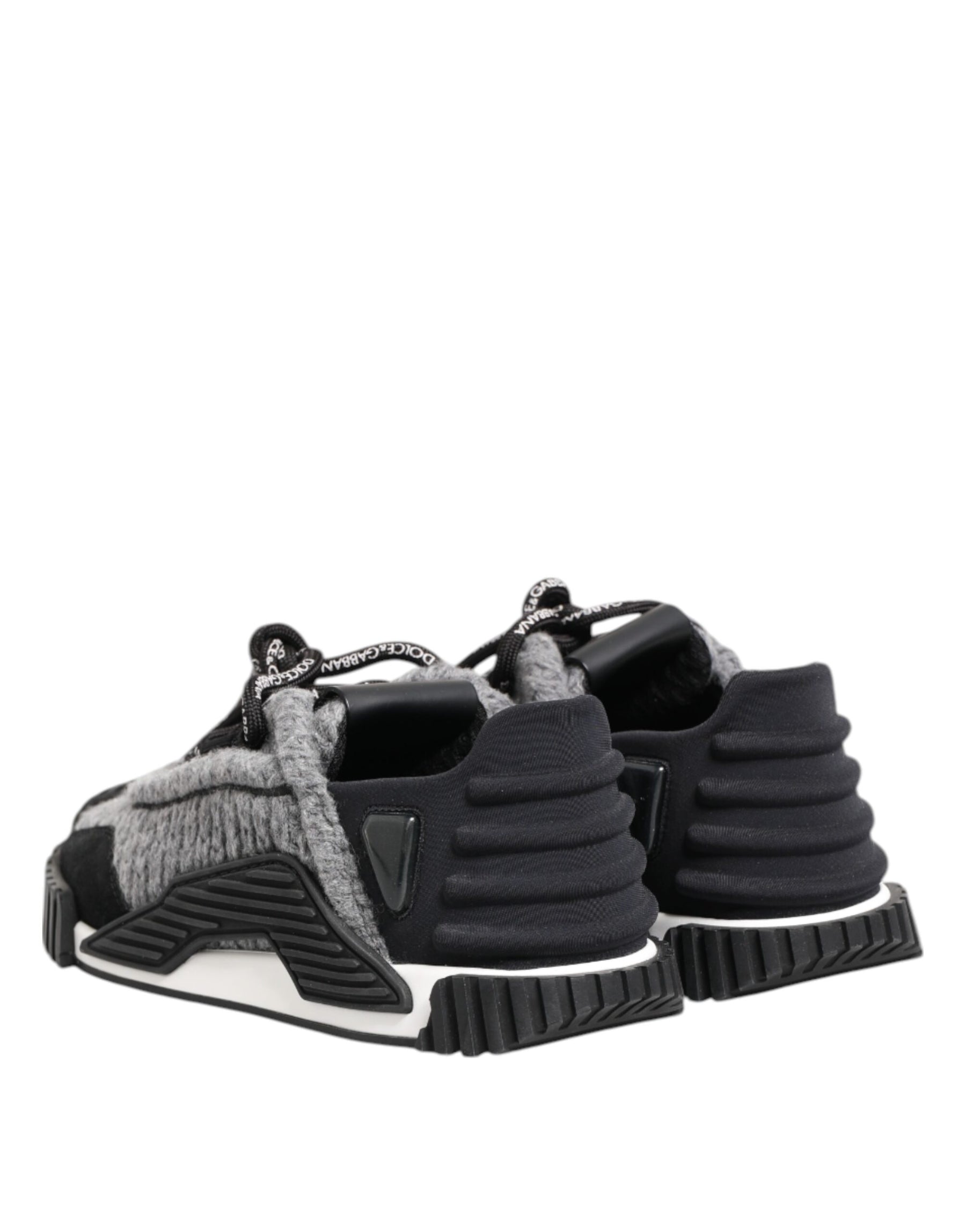 Dolce & Gabbana Black Gray NS1 Low Top Sneakers Shoes | Regal Royce
