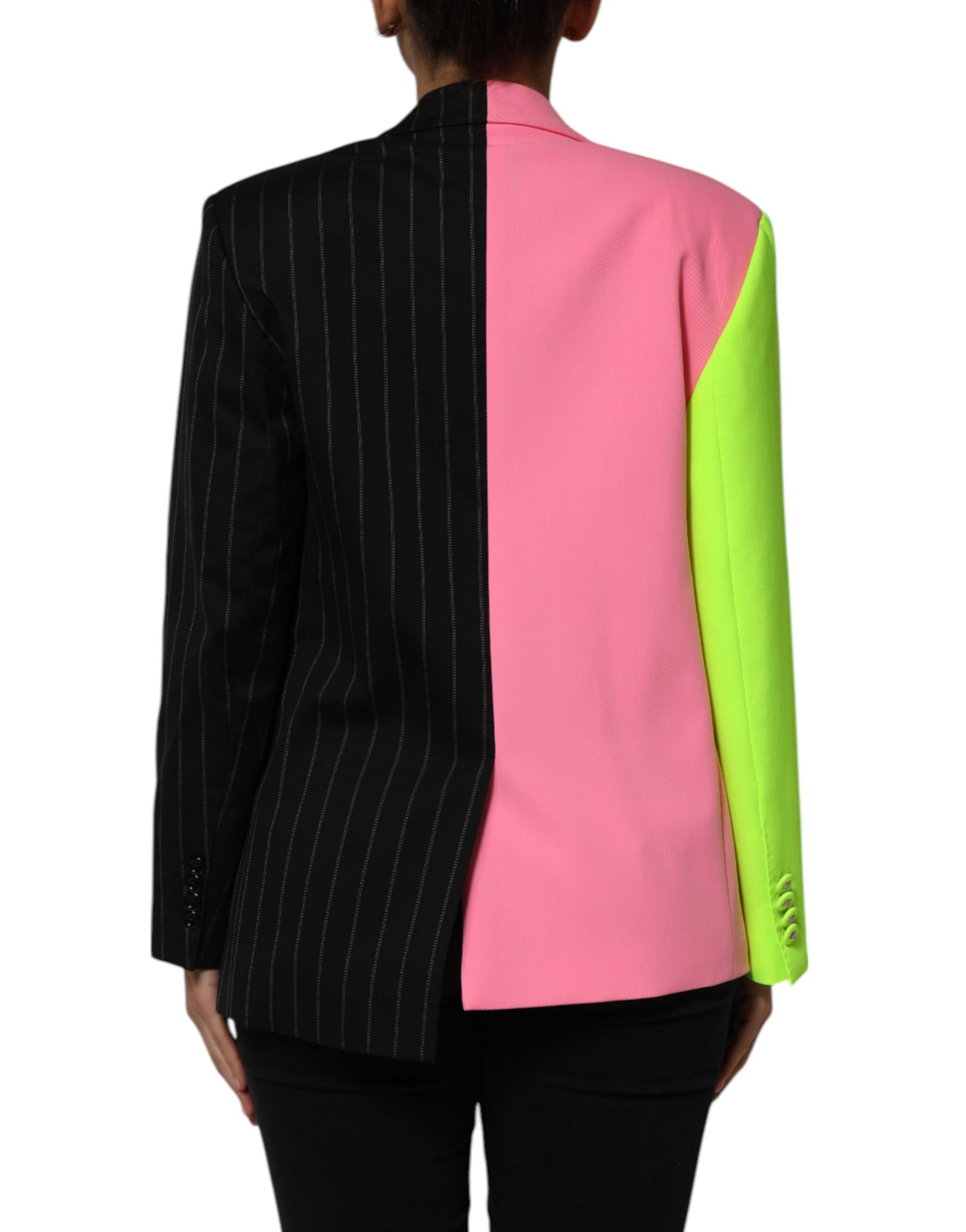 Dolce & Gabbana Multicolor Patchwork Embellished Coat Jacket | Regal Royce