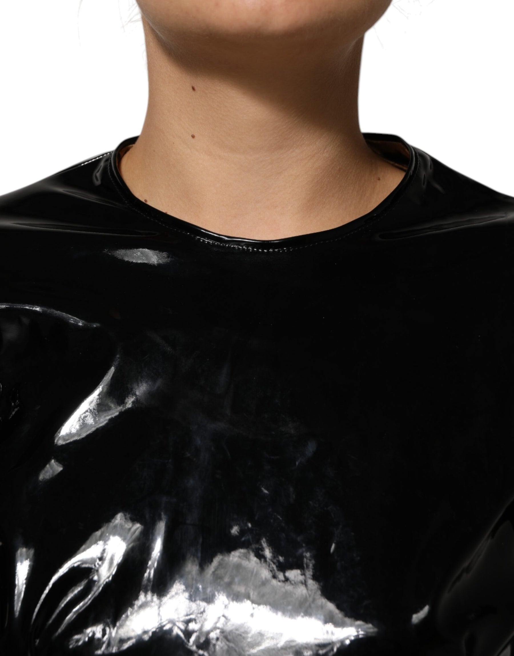 Dolce & Gabbana Black Bodycon Sheath Puff Sleeve Mini Dress | Regal Royce