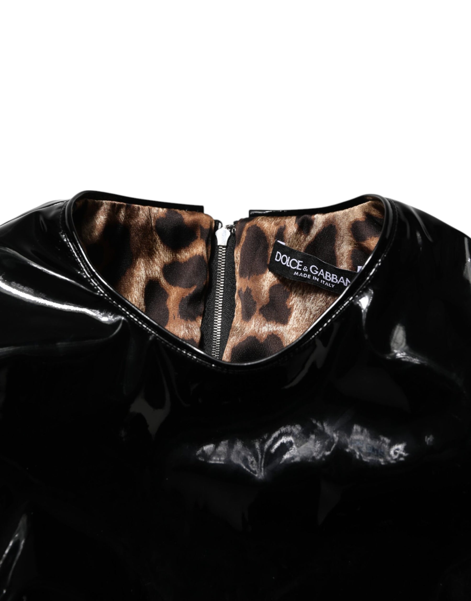 Dolce & Gabbana Black Bodycon Sheath Puff Sleeve Mini Dress | Regal Royce