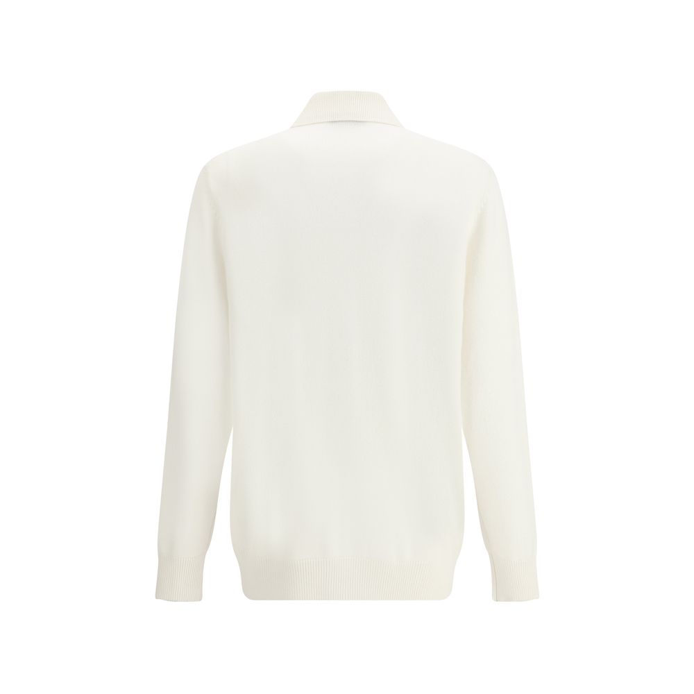 Brunello Cucinelli White Cashmere Cardigan | Regal Royce