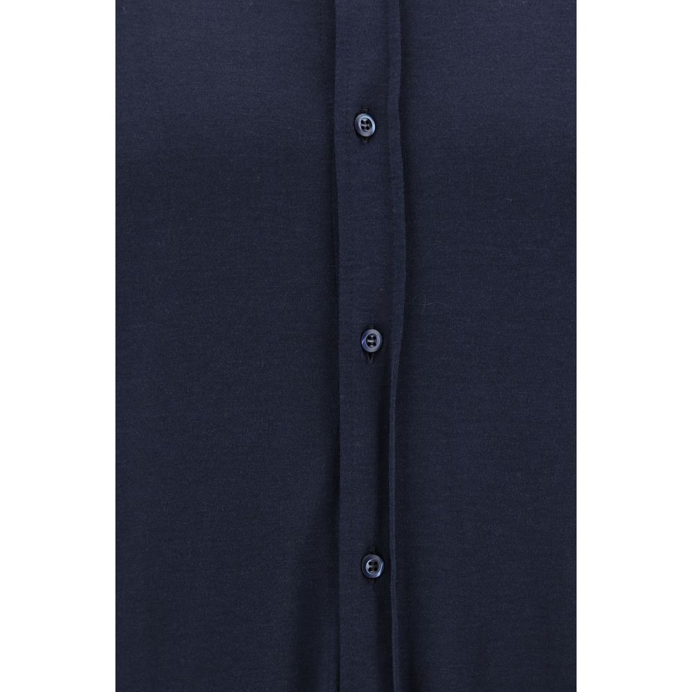 Brunello Cucinelli Blue Silk Shirt | Regal Royce